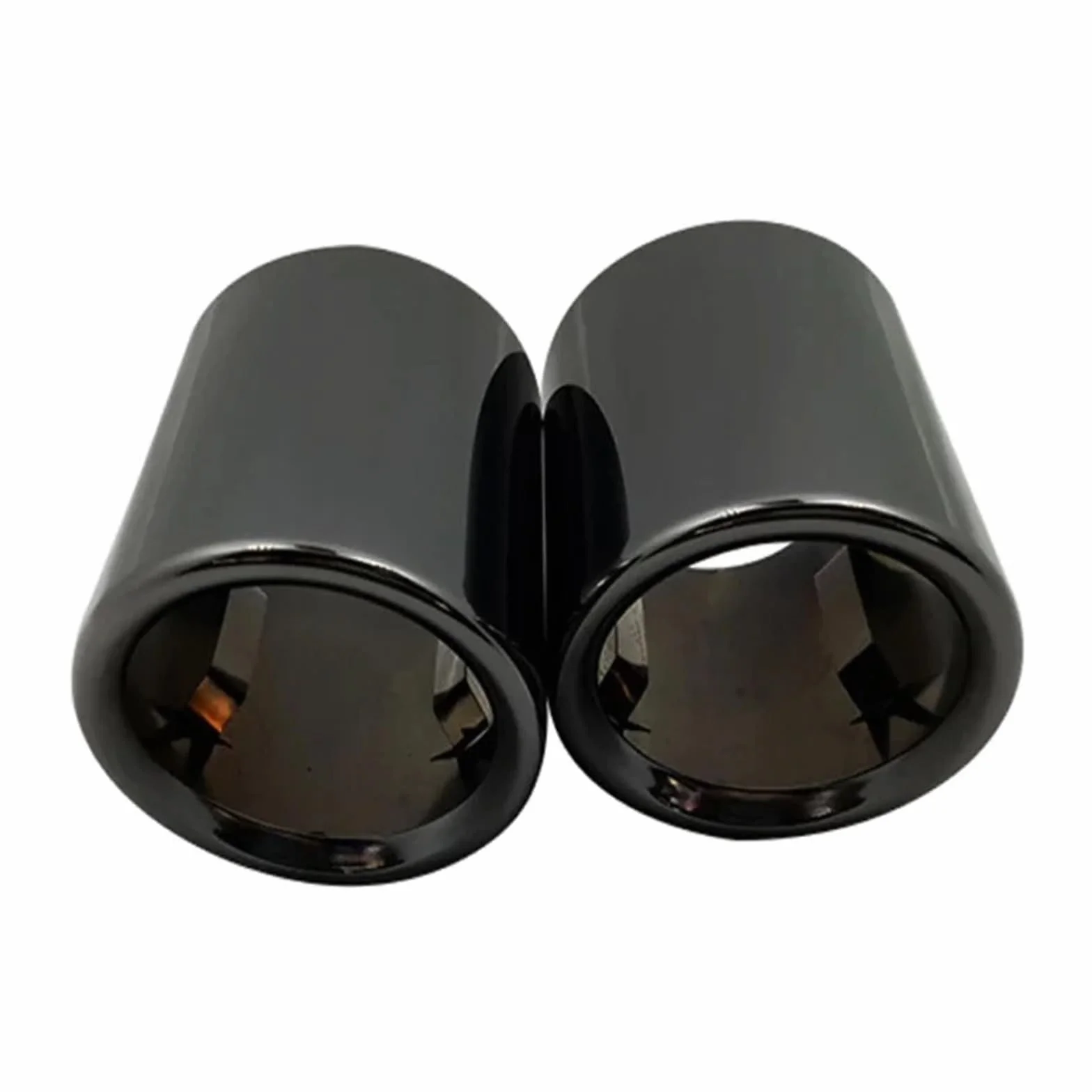 Tłumik końcowy Końcówki tłumika do BMW serii 5 F10 F11 F18 E60 E61 E39 528i 530i 535i 535d Końcówka wydechu ze stali nierdzewnej układ wydechowy samochodowy(Titanium Black)