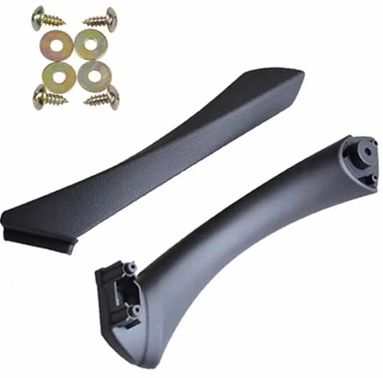 Panel klamki drzwi wewnętrznych, dla BMW, E90 E91, dla BMW, serii 3 Sedan Osłona osłony uchwytu Czarny Beżowy 51417230849 51416971289 51416971291 Uchwyt do wnętrza samochodu(Black-2pcs-Left)