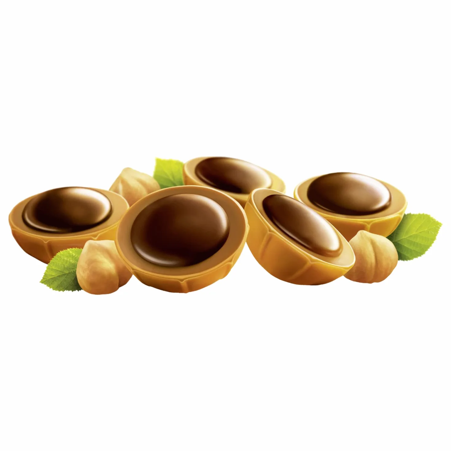 Toffifee – 1 x 125 g – orzech laskowy w kolorze karmelowym, krem nugatowy i czekolada