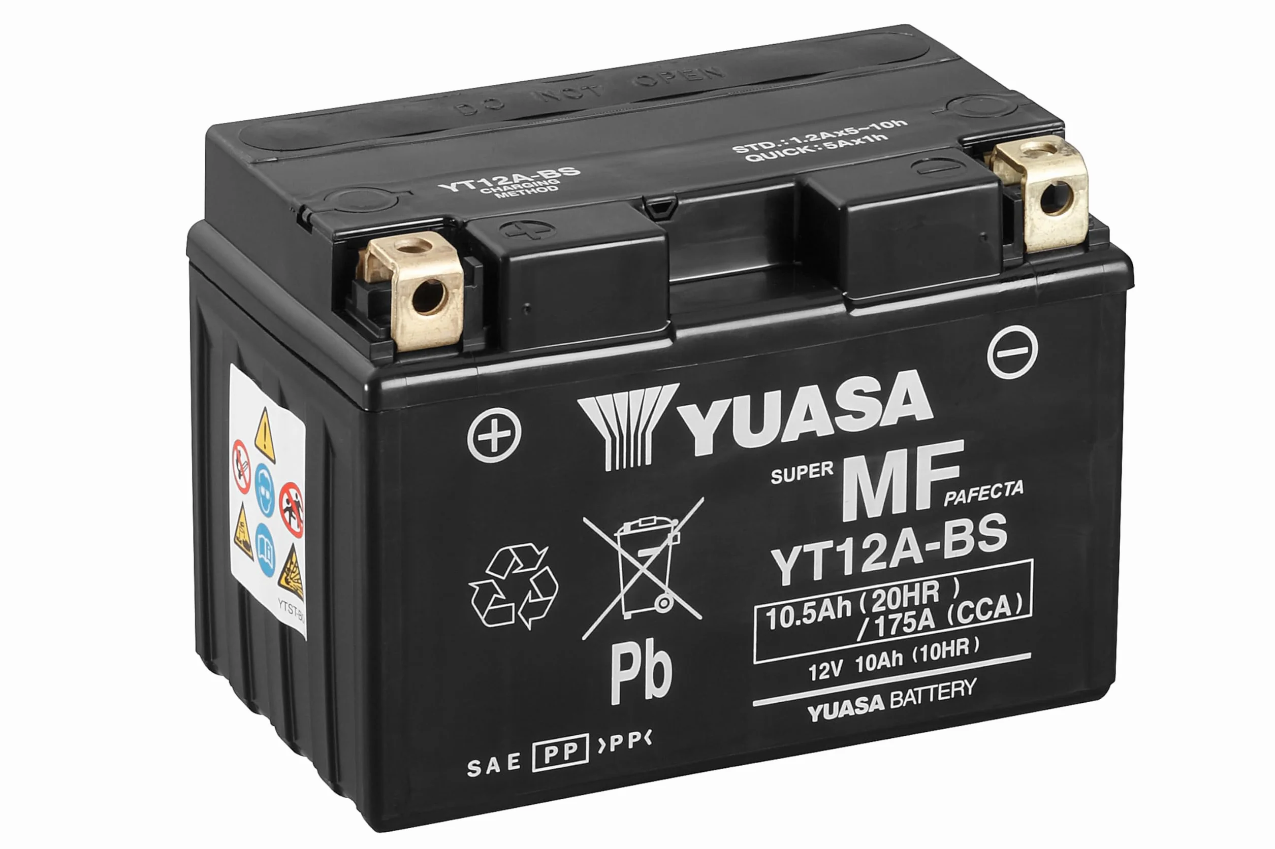 YUASA BATTERIE YT12A-BS AGM otwarta z Saeurepack