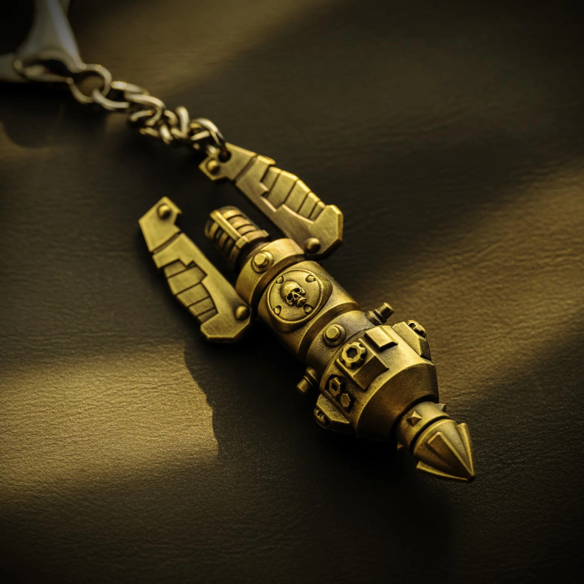 Starforged Warhammer 40K Warhammer II Deep Strike Beacon gra peryferyjny stop brelok prezenty świąteczne, Brązowy, S