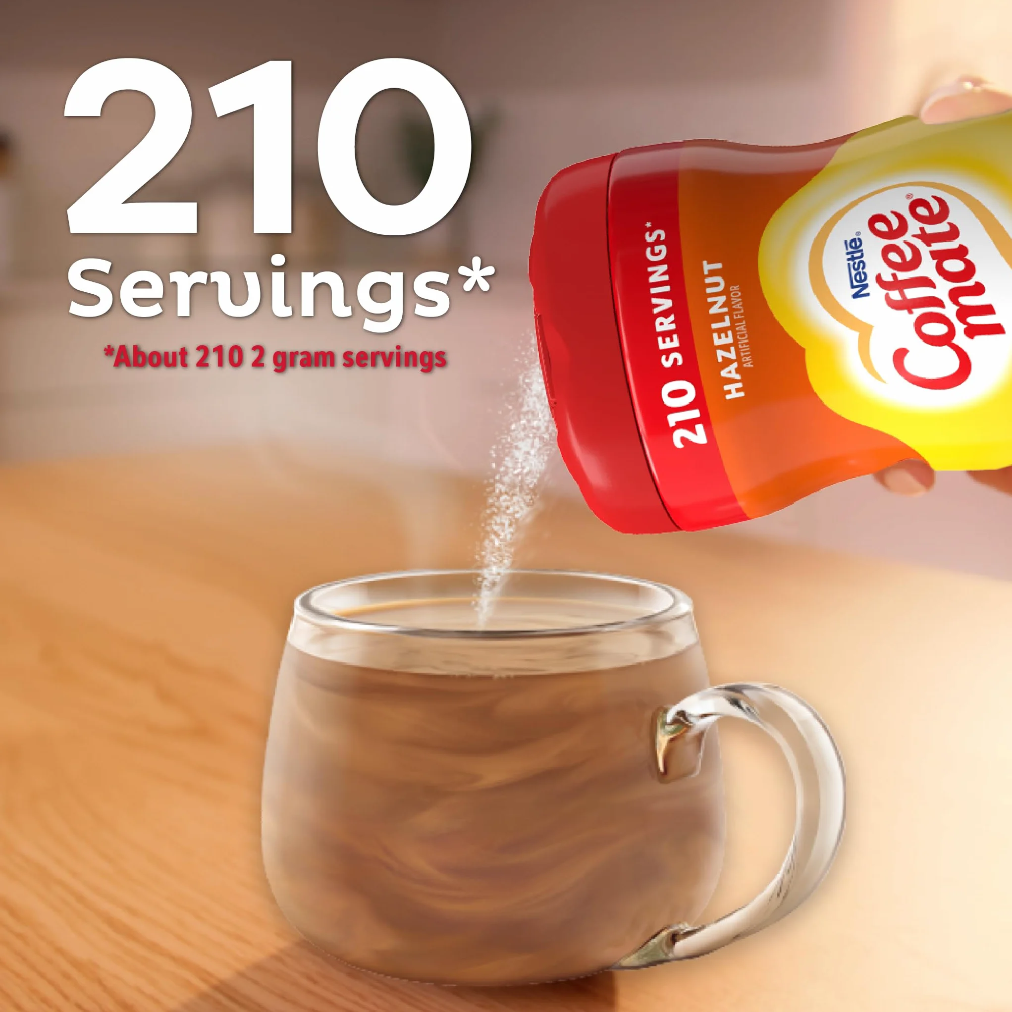 Nestle Coffee-Mate zabielacz do kawy w proszku orzech laskowy 425,2 g (6 sztuk)