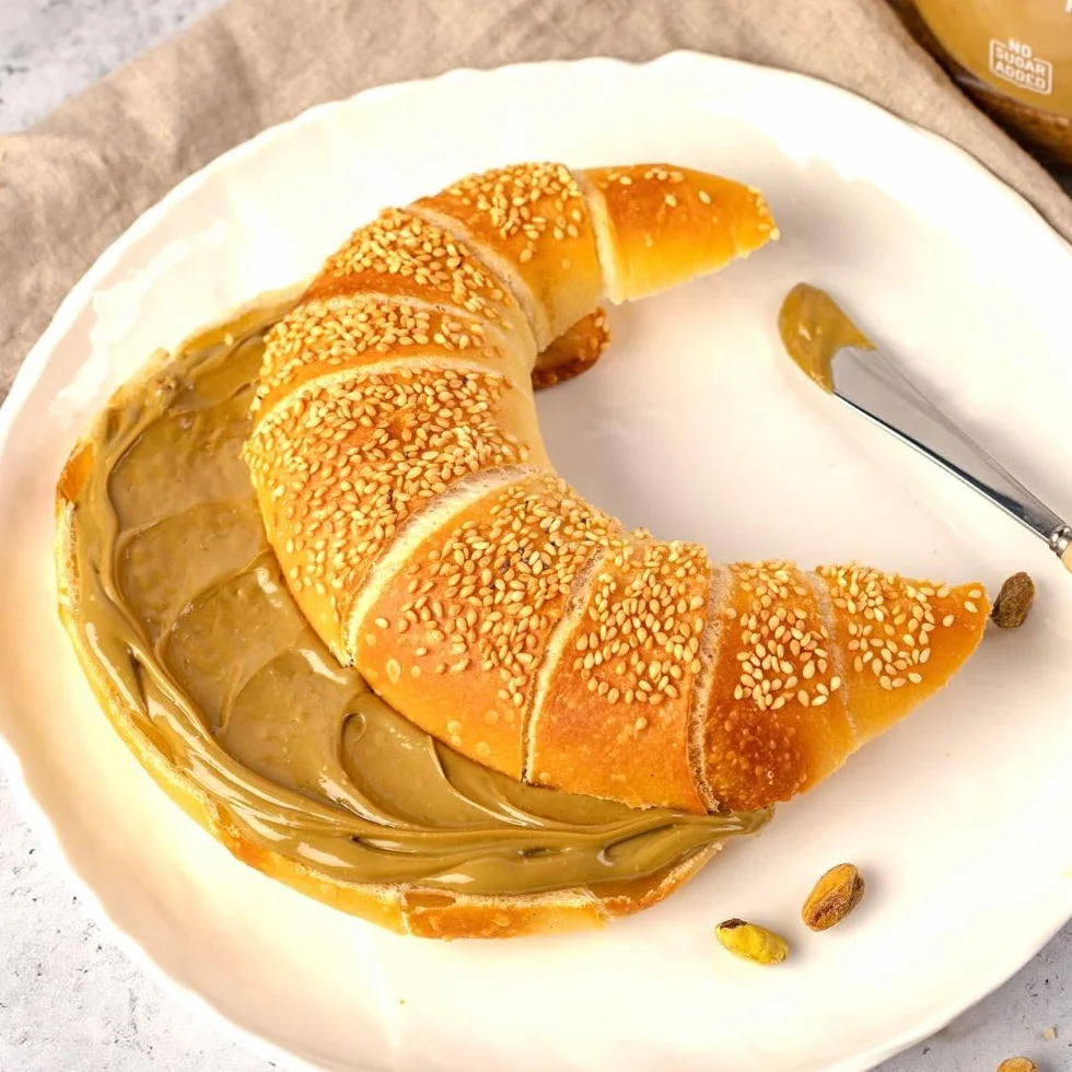 ORIGONUTS - Krem Pistacjowy - Pasta Pistacjowa 54% pistacji, słodzona maltitolem, bez cukru i oleju palmowego - do ciast, ciasteczek, tortów, kremów, deserów, do lodów - 500g