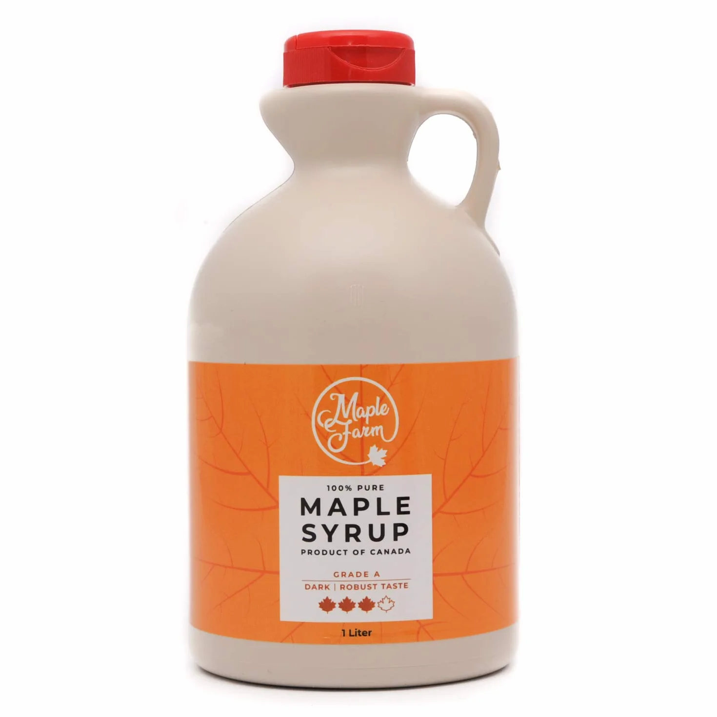 MapleFarm Czysty syrop klonowy Klasa A Dark Robust taste Dzbanek 1 L