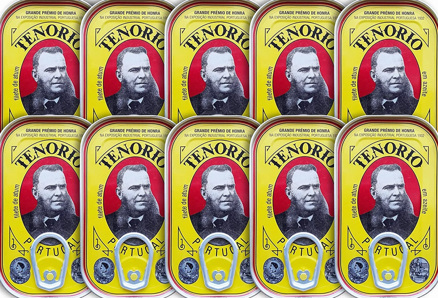 Tenorio Filety z tuńczyka w oliwie z oliwek 10 x 120 g - Omega-3 - jakość premium | Portugalia