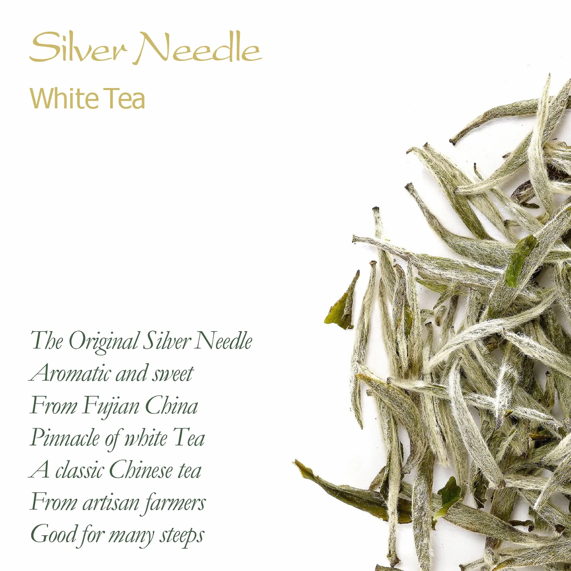 Baihao Yinzhen Silver Needle White Tea 100g Pure Buds