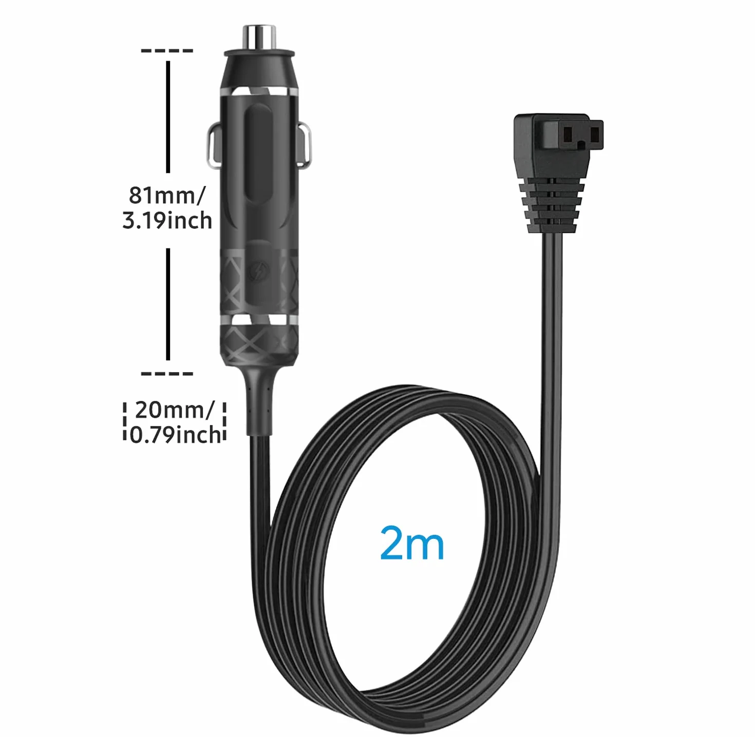 KFD 12 V Przedłużacz Ładowarka Samochodowa do lodówki Przenośna Elektryczna Dometic Mobicool FR40 Alpicool Waeco CF CDF Wtyczka zapalniczki 12 V DC Kabel Lodówka 12V DC Power Cord Lodówka Samochód