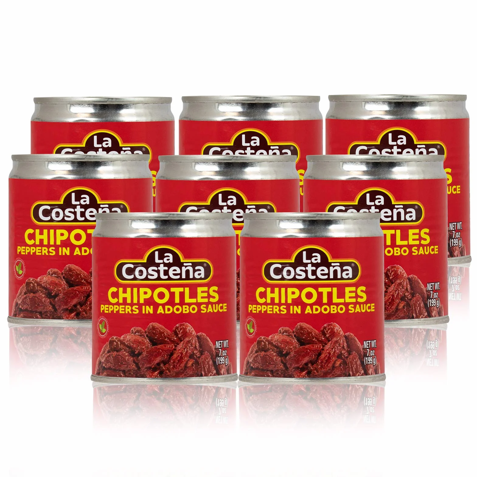La Costena Bundle Chipotle Chili 8 x 199 g, 1590 ml