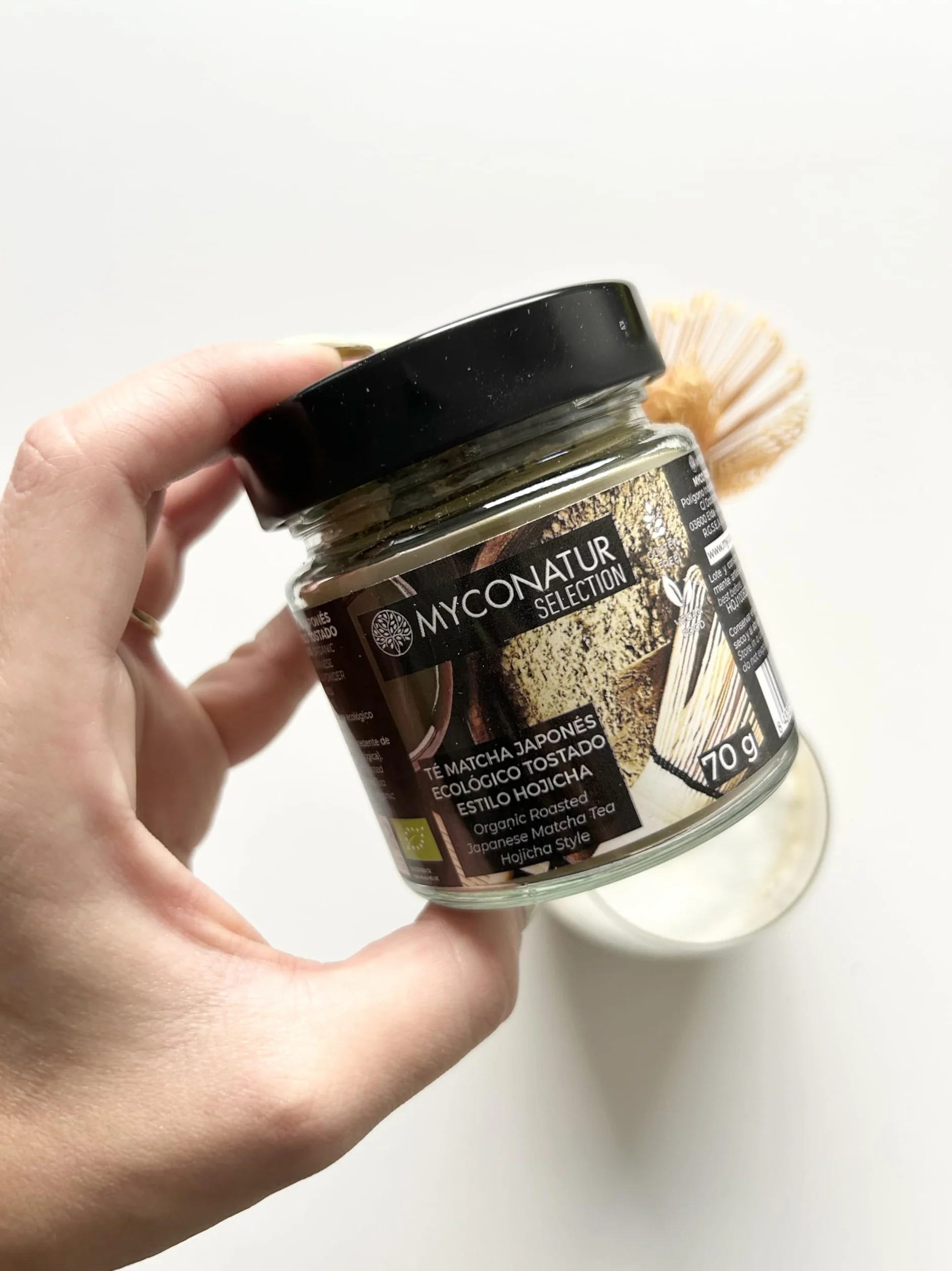 Mycofoods Japońska Ekologiczna Herbata Matcha Styl Hojicha 70g | Herbata Matcha Tosted Hojicha | Wegańskie, Bezglutenowe