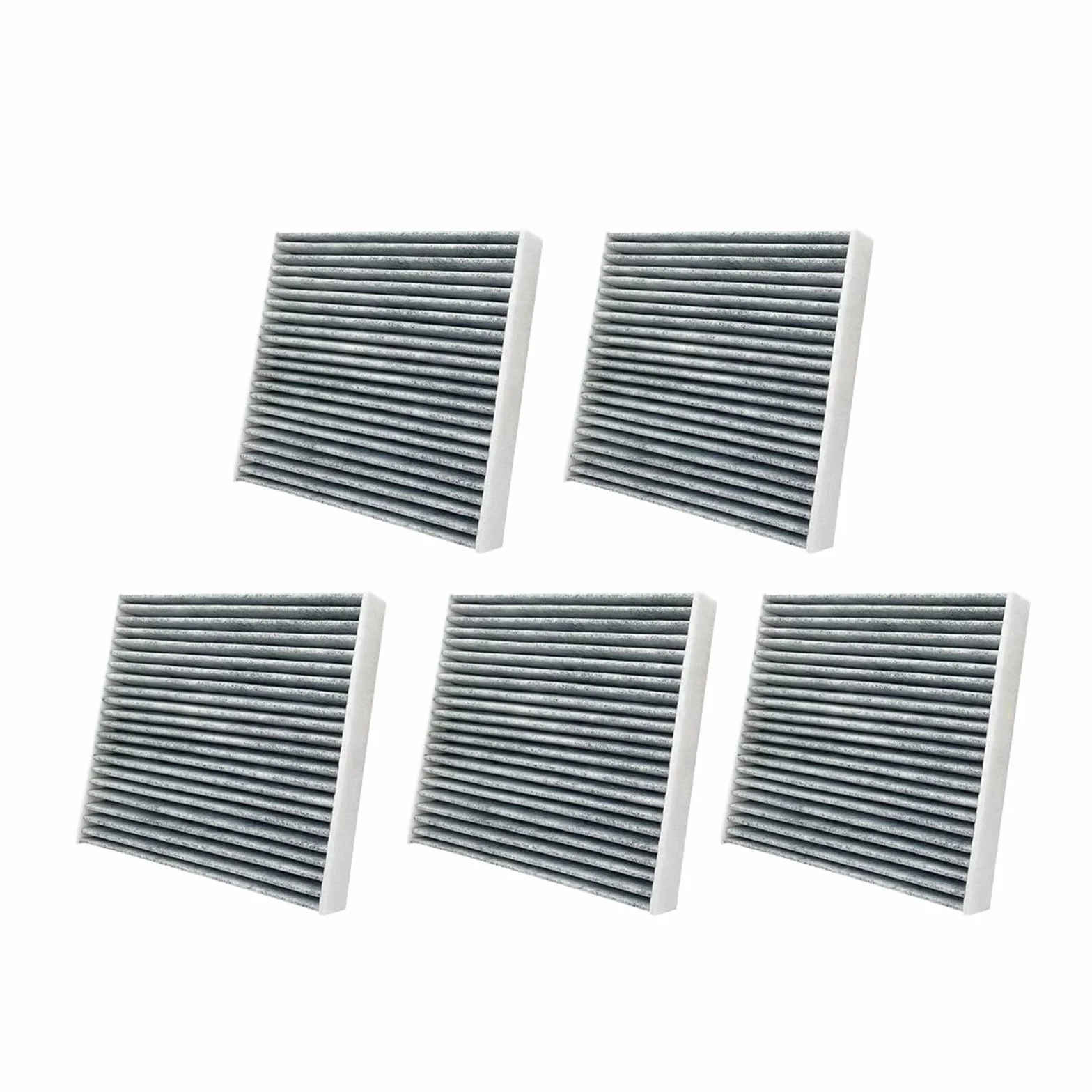Filtr powietrza samochodowy pasujący do Toyoty RAV4 Prime 2021-2024 Filtry kabinowe z włókna węglowego 87139-0E040 87139-0R030 CF12157 filtr powietrza do wnętrza(5PCS)