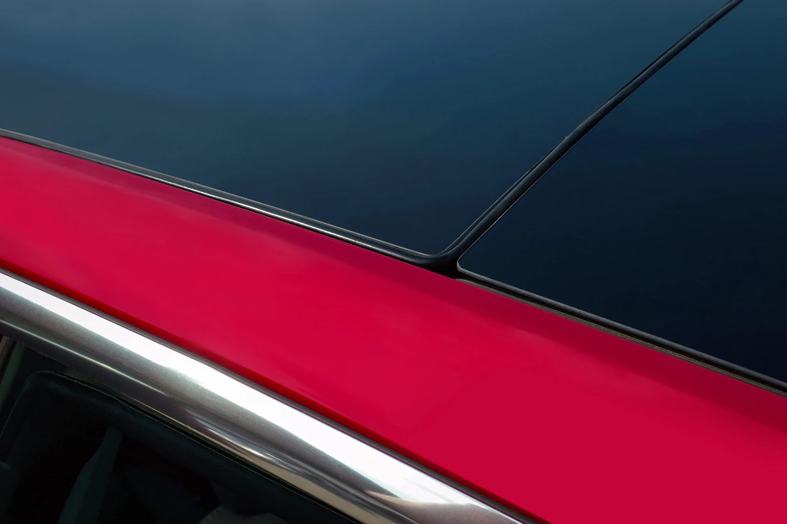 Gumowa uszczelka dachu do Tesla Model 3 2023 + 2024 (Highland) do redukcji hałasu, izolacja akustyczna szklany dach