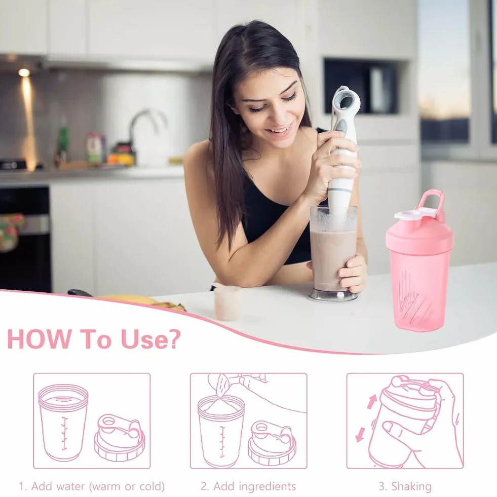 Shaker do białek 400 ml