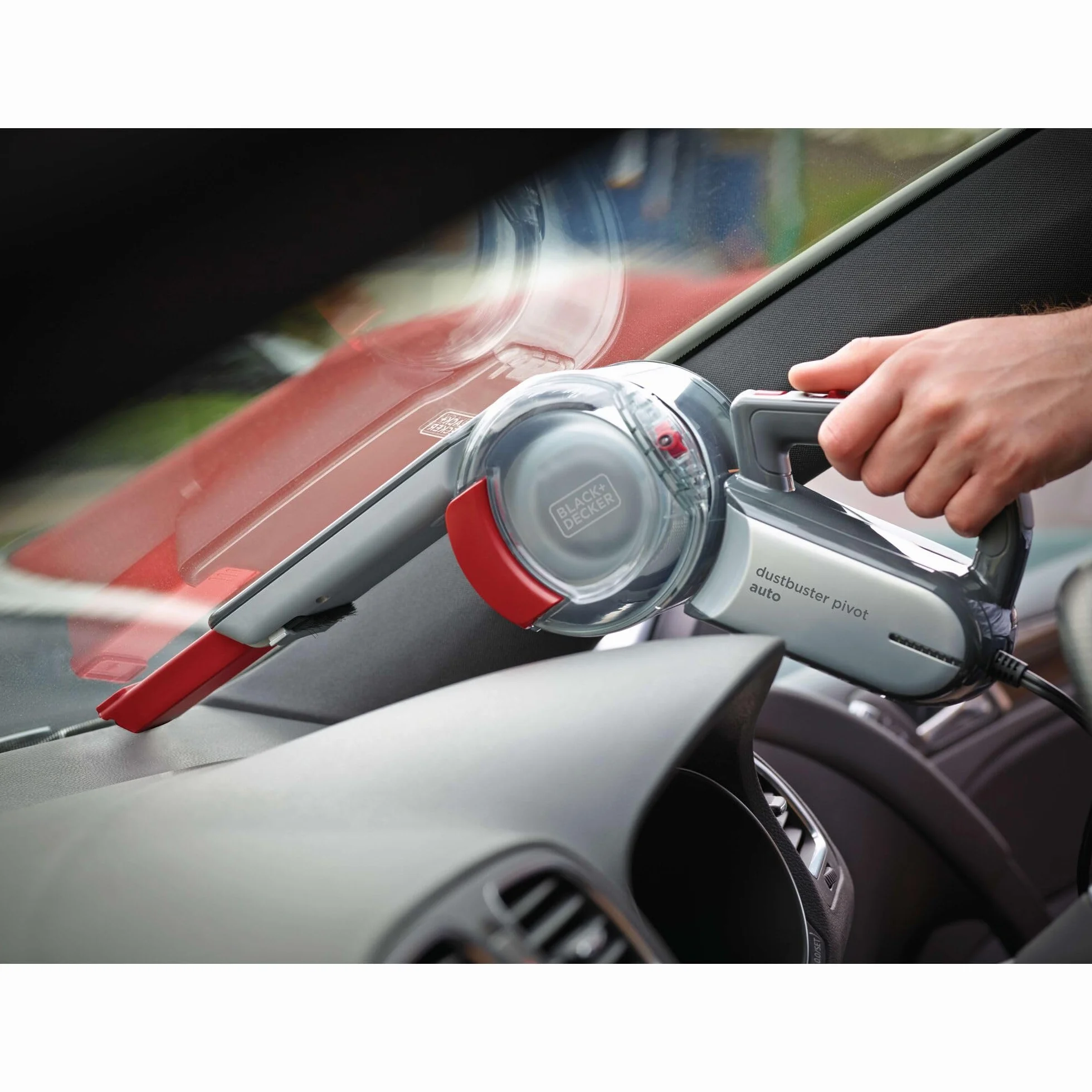 Black & Decker, Odkurzacz samochodowy 12V Pivot, akcesoria, torba, PV1200AV-XJ