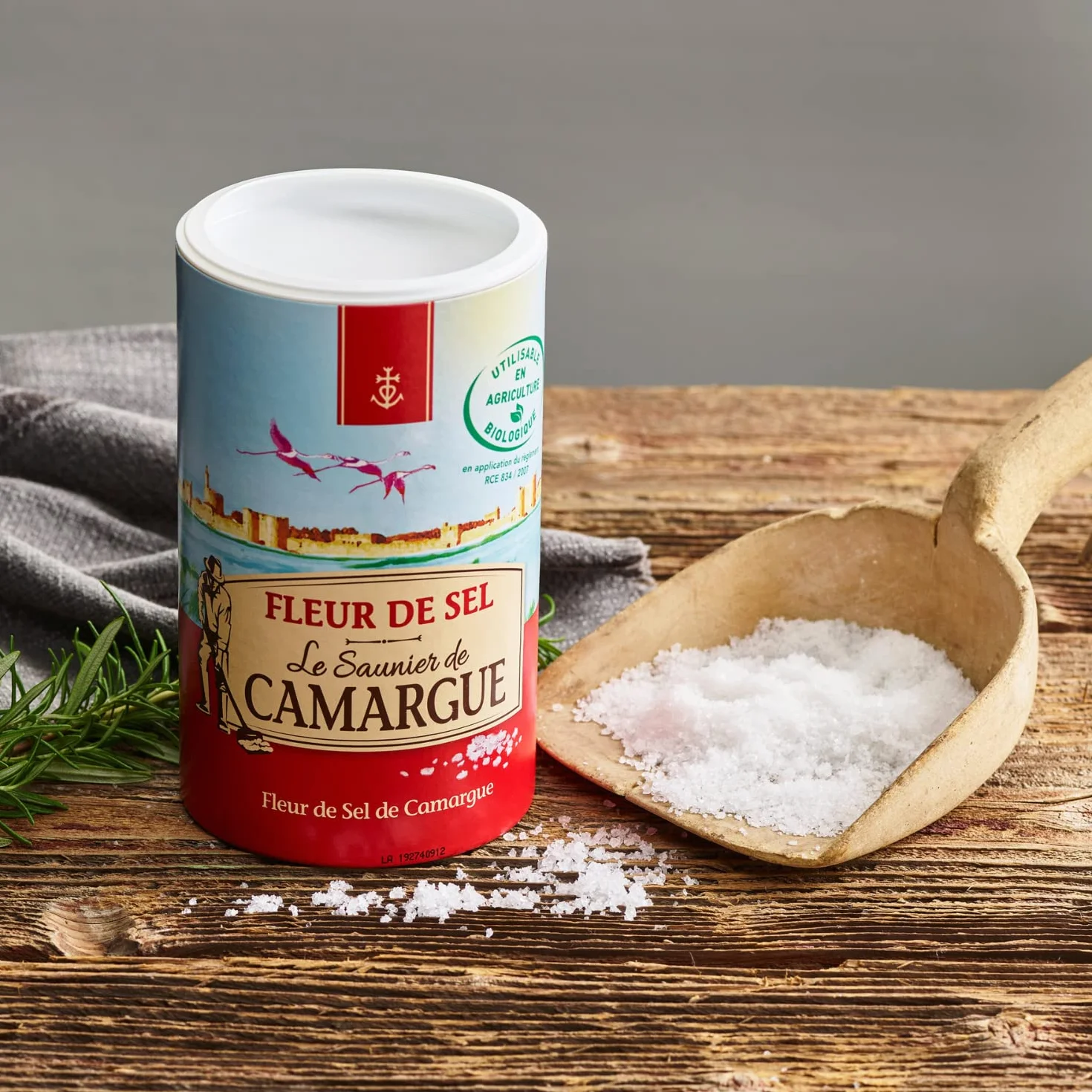 Le Saunier de Camargue Fleur De Sel w puszce 1 kg, sól morska z południowej Francji