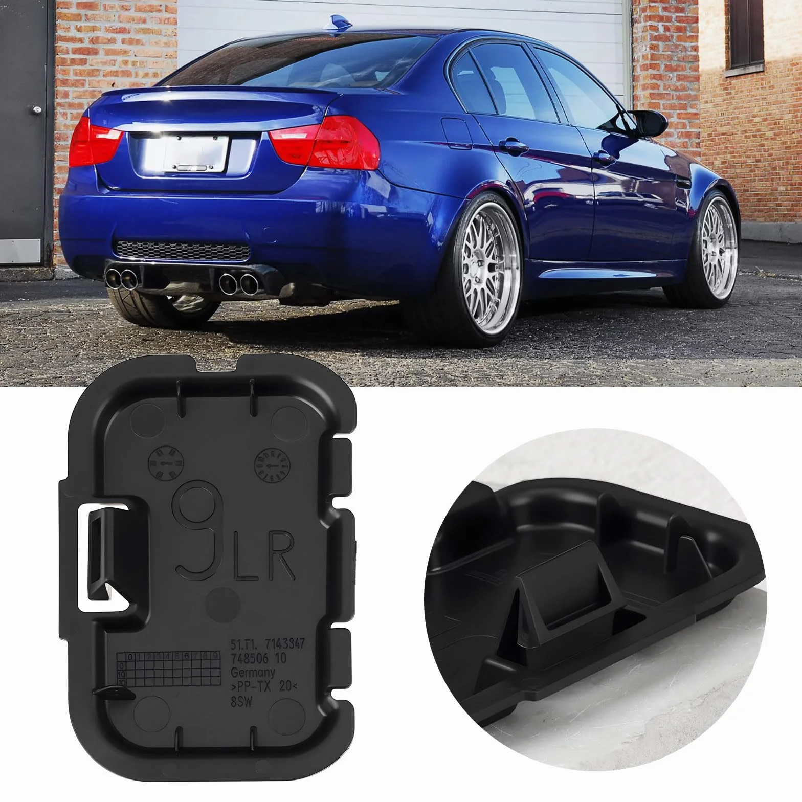 ECSiNG Osłona przedniego łuku koła BMW 3er E90 E91 2006-2010