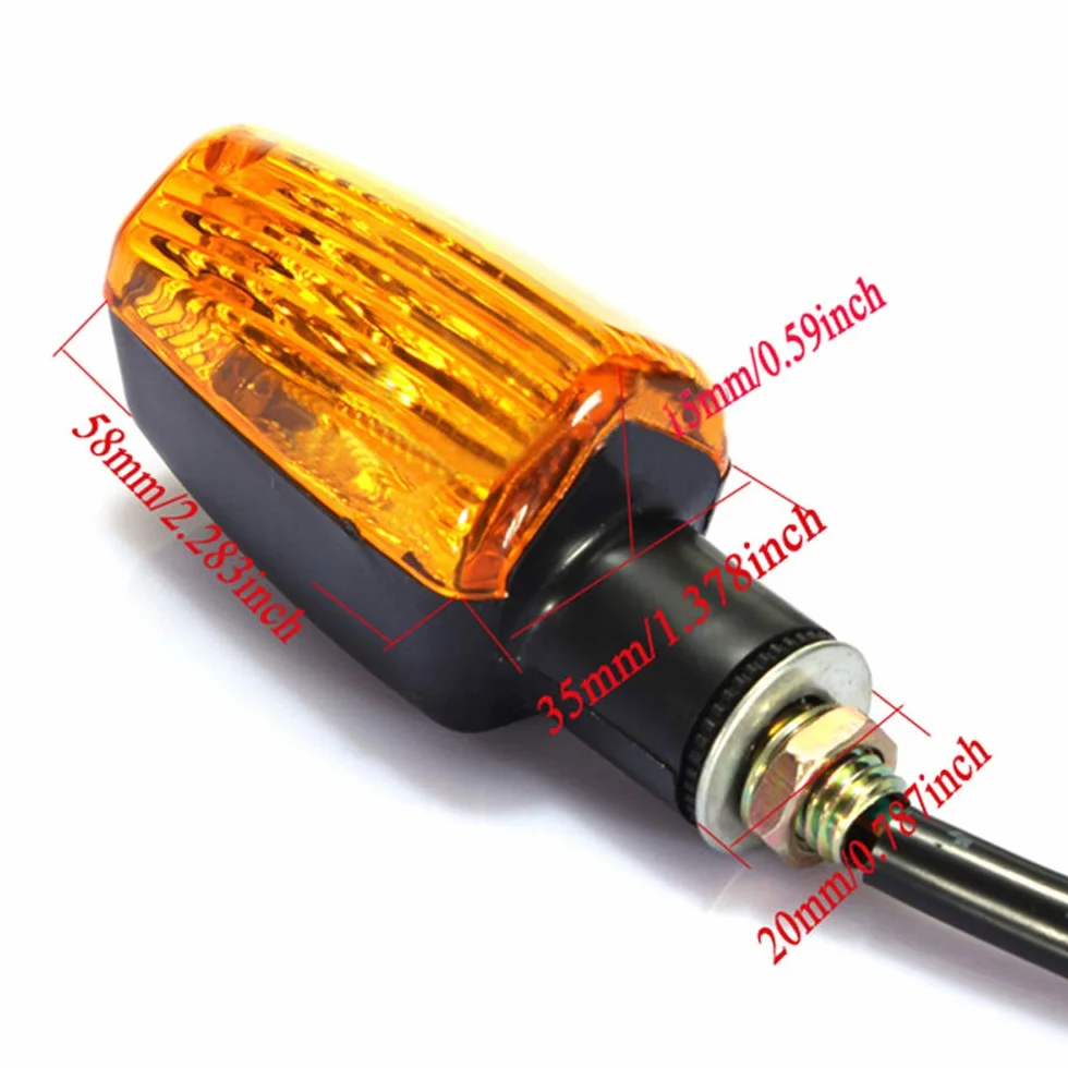 Kierunkowskazy motocyklowe, 4 sztuki, 12 V, 12 diod LED, wodoszczelne, uniwersalne, do skuterów, quadów, offroadowych
