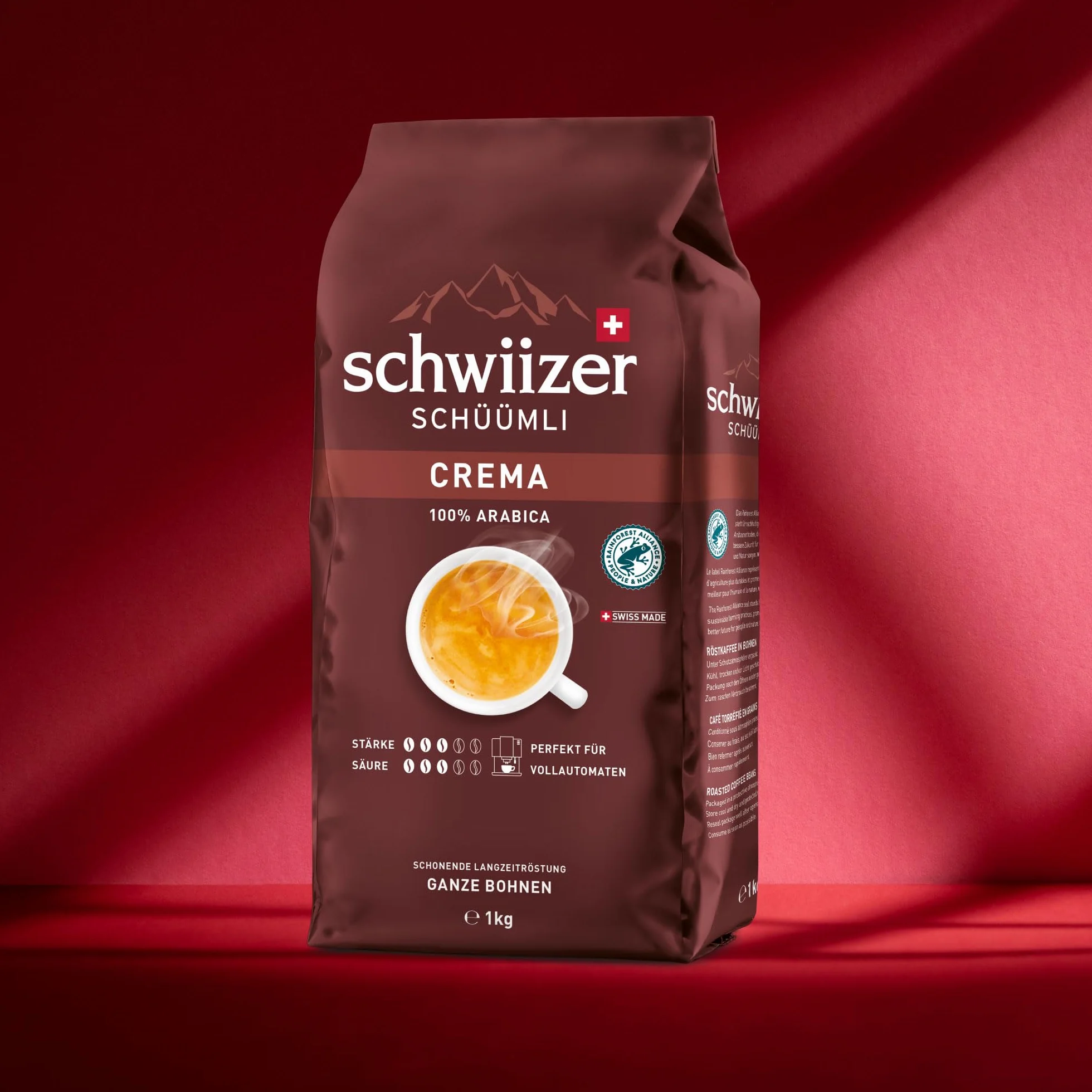 Schwiizer Schüümli Crema Kawa Ziarnista 1 kg