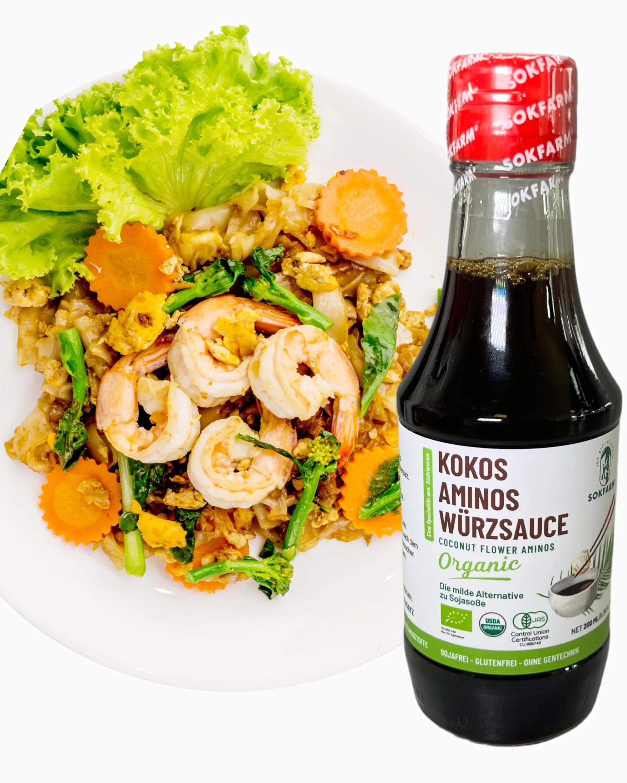 MOIN VIETNAM 1 sos kokosowy z przyprawami aminosowymi, organiczny, wegański, alternatywa dla sosu sojowego, bezglutenowy, sojowy, butelka 200 ml
