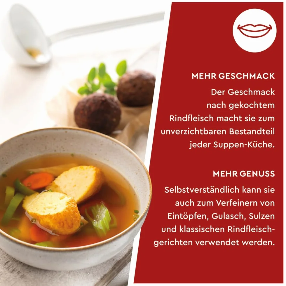 WIBERG Bulion wołowy mocny – aromatyczny bulion wołowy i wszechstronna przyprawa do dań jednogarnkowych, gulaszu i wołowiny, 1,1 kg