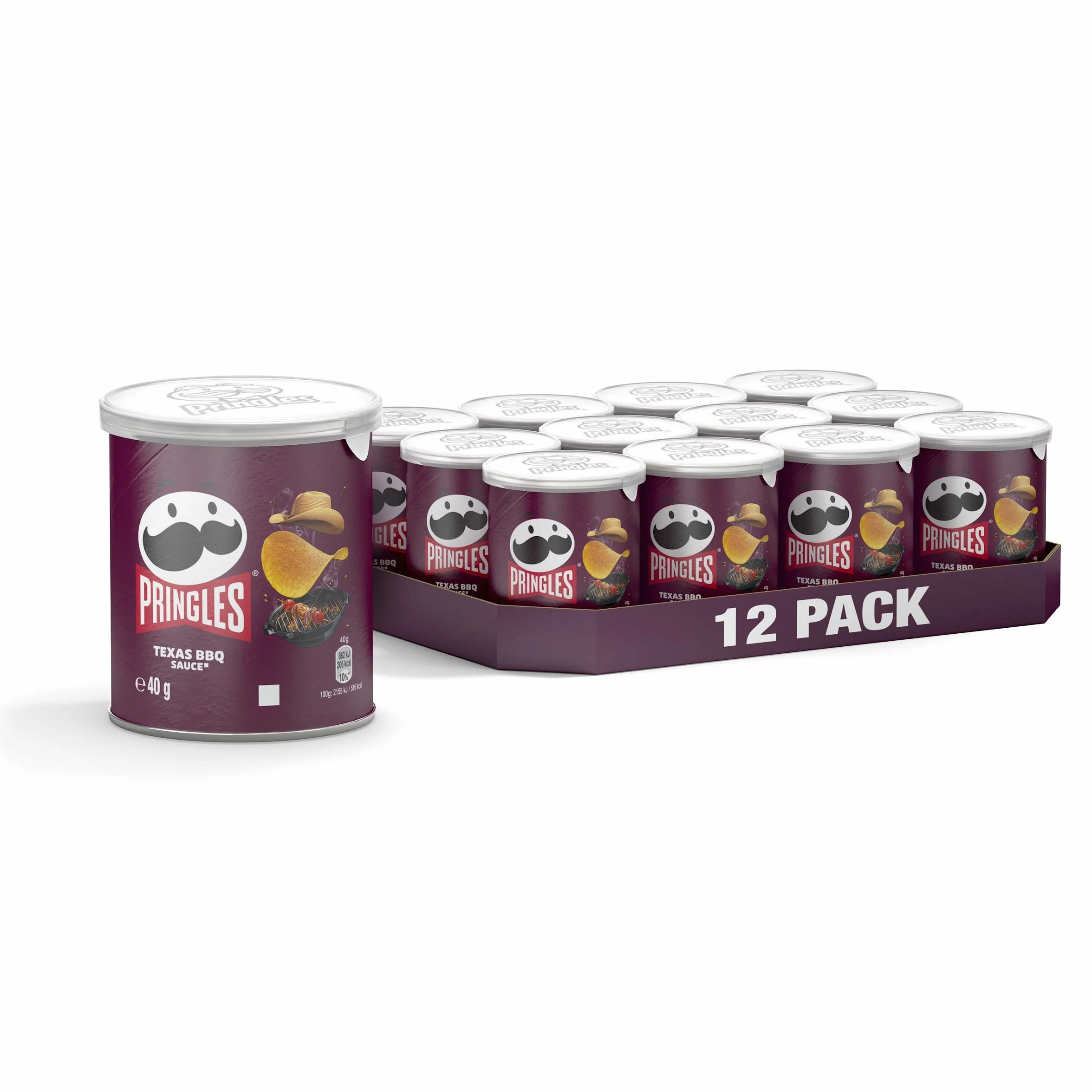 Pringles Texas BBQ Chipsy ziemniaczane 40 g opakowanie 12 sztuk