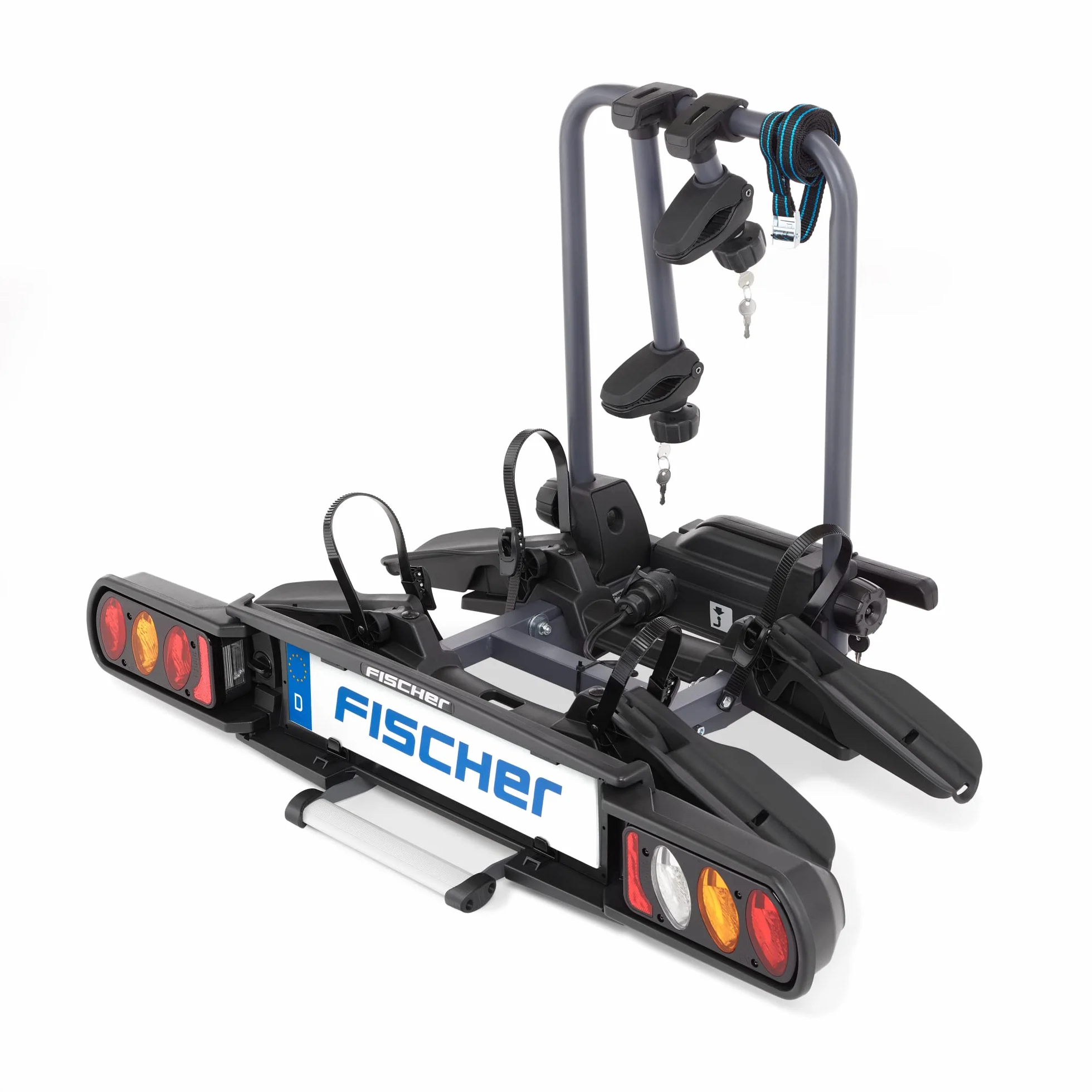 Fischer 126001 Bagażnik, Czarny, Na 2 Rowery