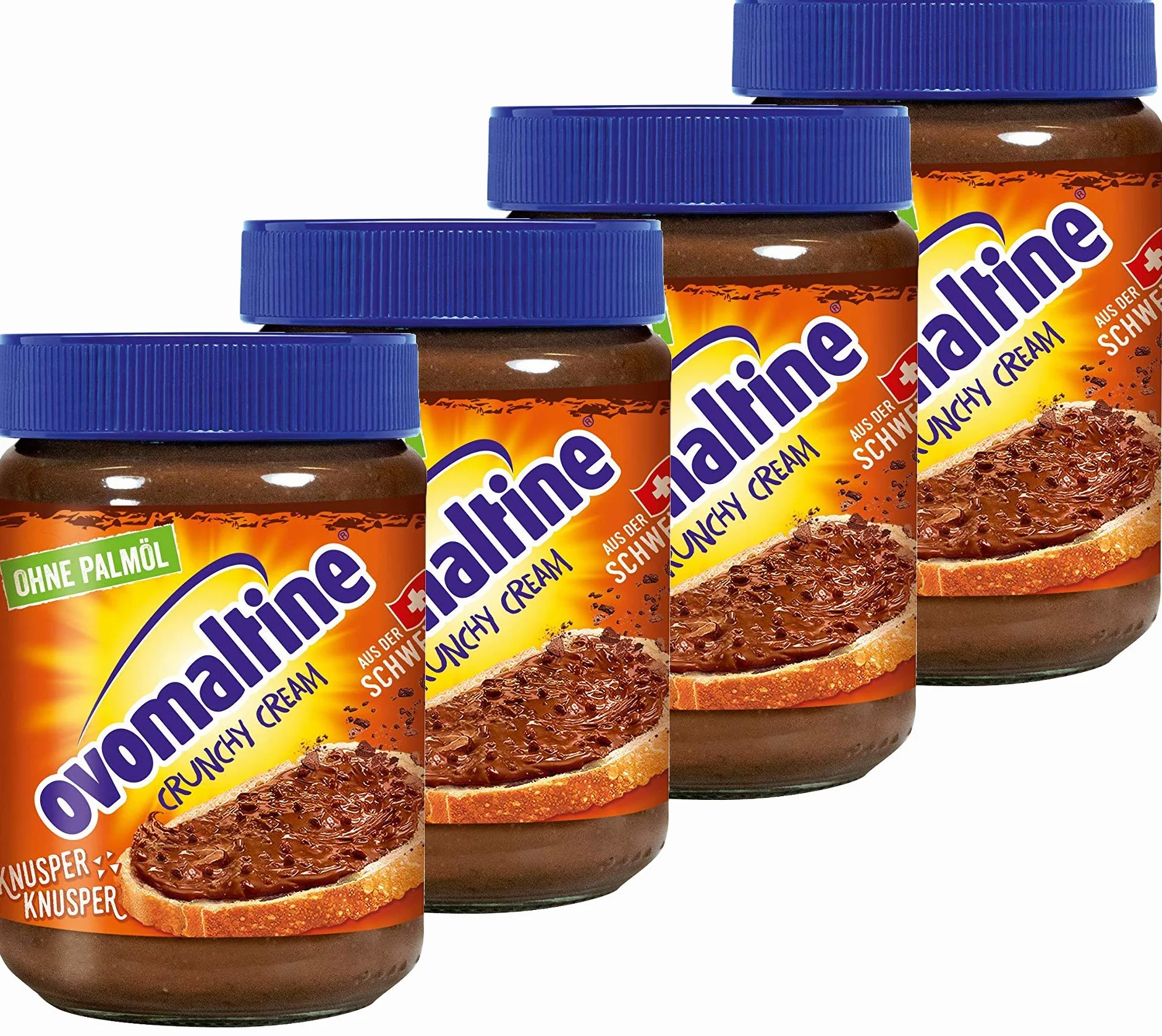 Ovomaltine Crunchy Cream pasta do smarowania chleba 4 x 380 g
