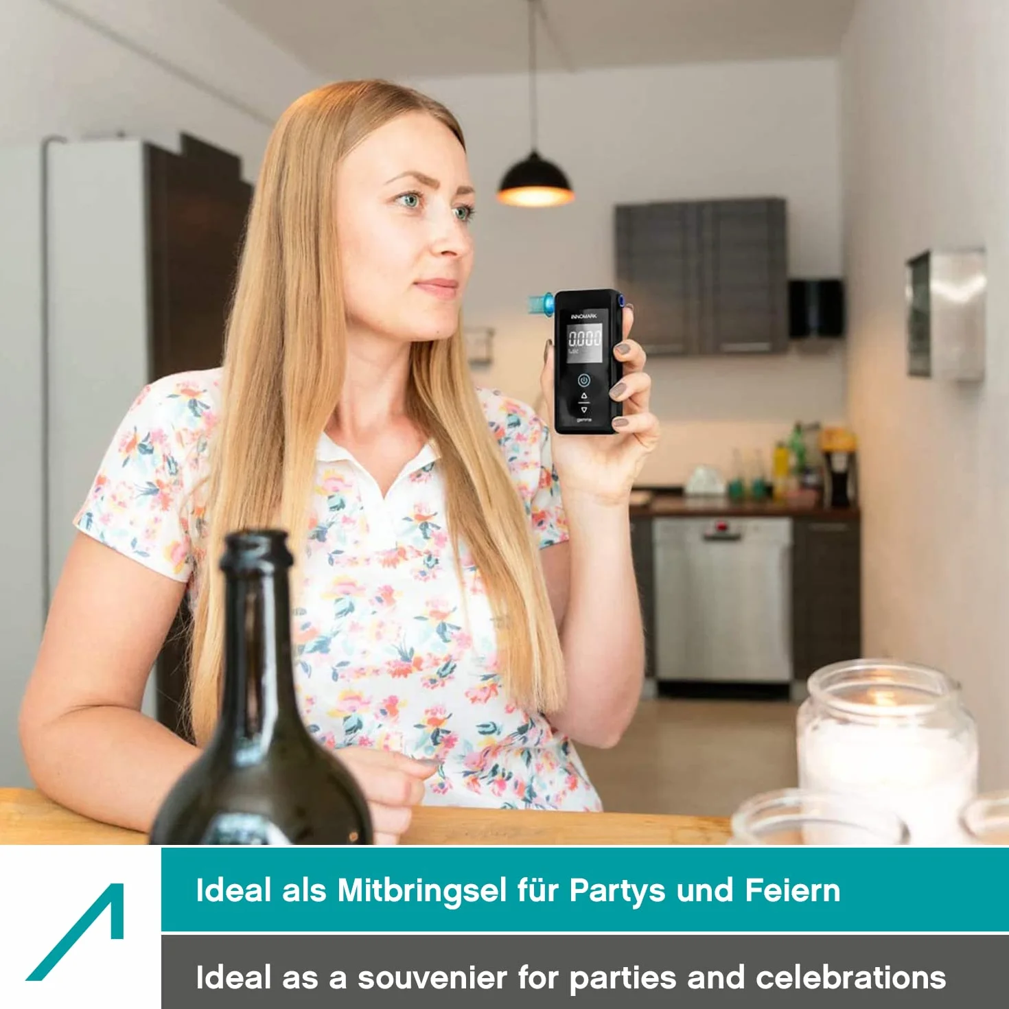 Gamma Alkotester - Cyfrowy Alkomat - Policyjny Tester Alkoholu - Łatwy w użyciu