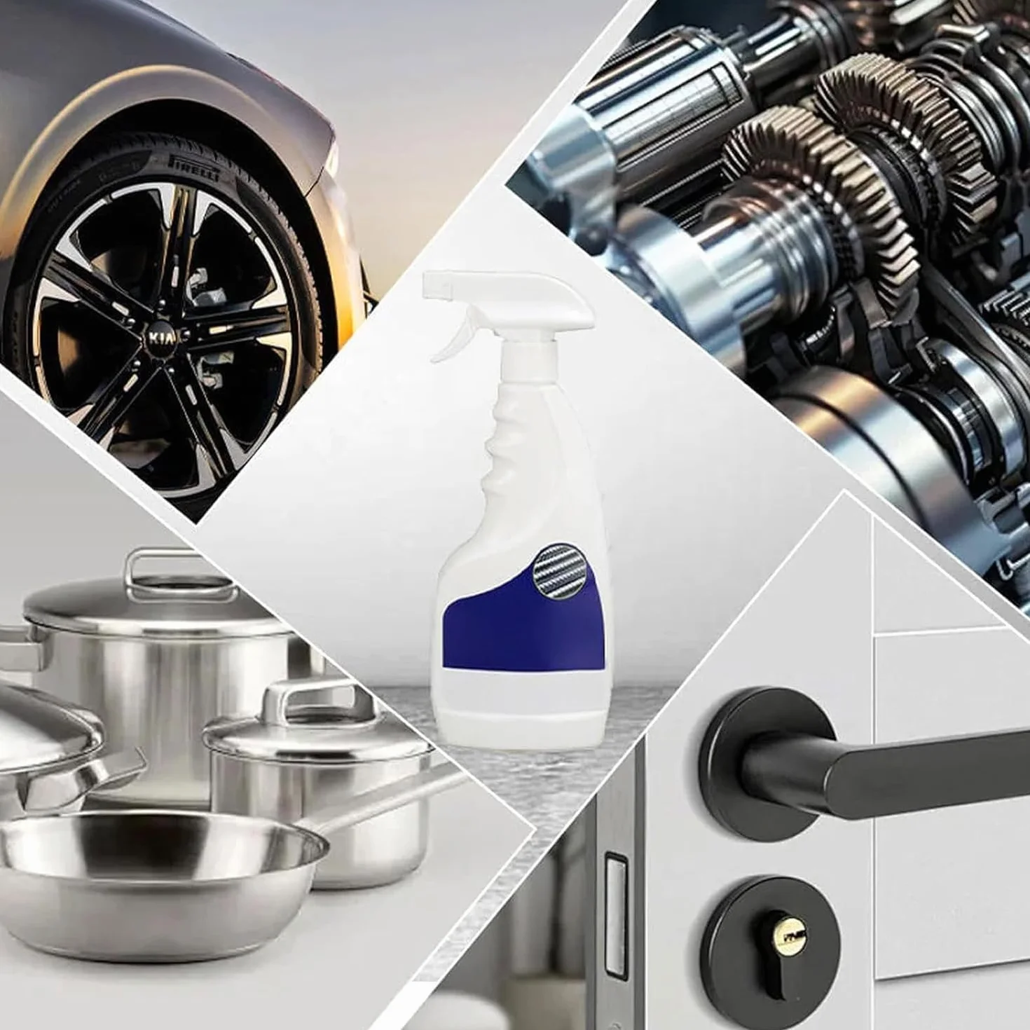 Wytrzymały metalowy odrdzewiacz, Acssart środek do usuwania rdzy, spray do usuwania rdzy, skutecznie usuwa rdzę z powierzchni metalowych do metalu, samochodu, stali (120 ml - 2 szt.)
