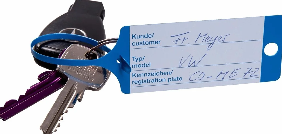 Eichner Breloczek do kluczy PP 100 szt. niebieski 9208-647