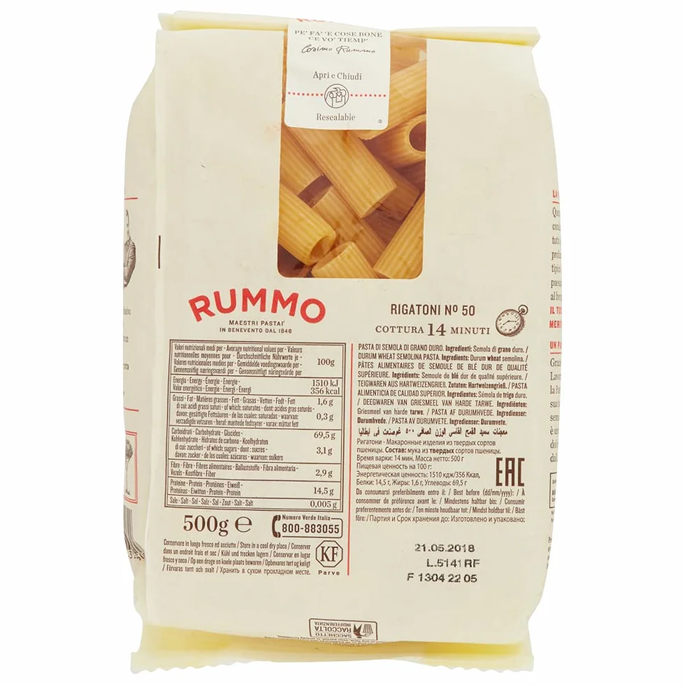 RUMMO RIGATONI 5 Pakiet 2,5 kg Ciasto
