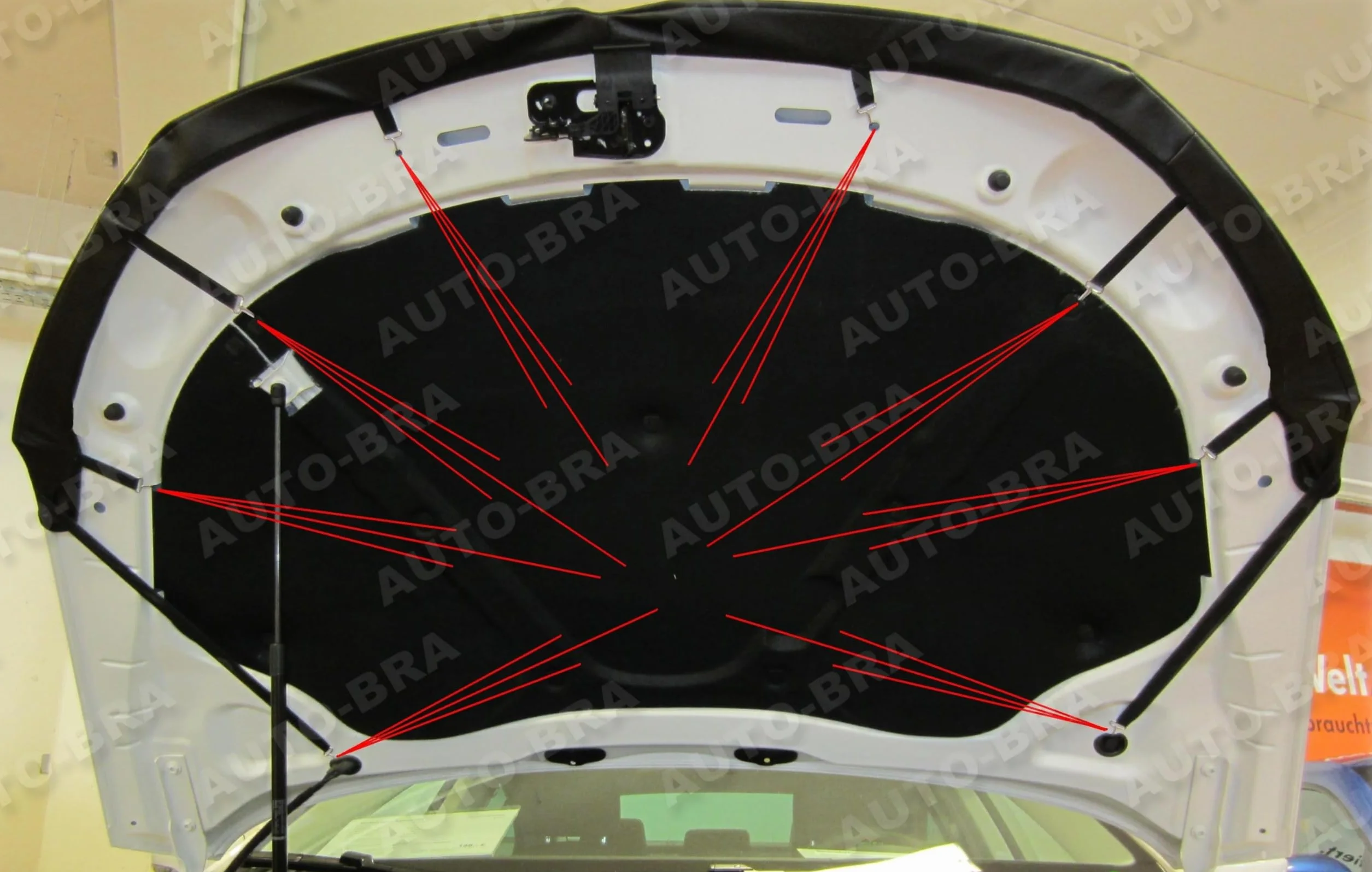 AUTO-BRA AB-00232 BRA kompatybilny z CC rok prod. od 2012 osłona osłona przed uderzeniami kamieni tuning Bonnet Bra
