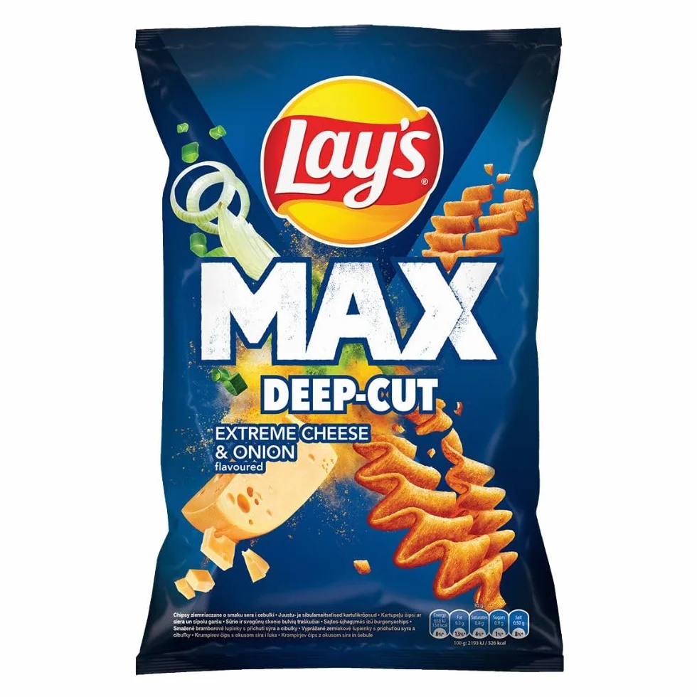 Lay's Max Deep-Cut ser-cebulka 120 g