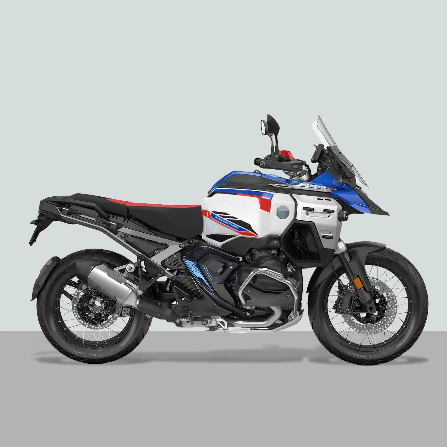 Resin Bike Kit Naklejki Moto kompatybilne z Bmw R 1300 GS Adventure Trophy 2025. Chronią Kompletny zestaw przed uderzeniami i zadrapaniami. Naklejki żywiczne z efektem 3D - wyprodukowane we Włoszech