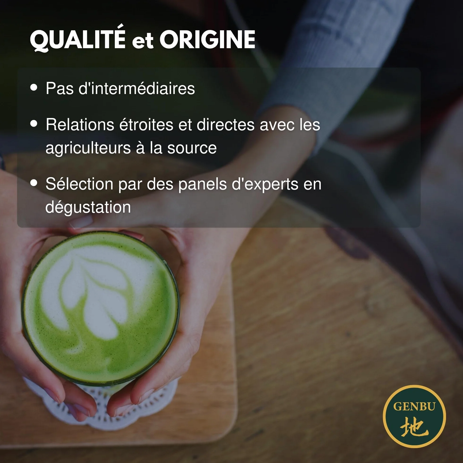 GENBU MATCHA- Ceremonial Matcha Tea 100g - Naturalna Zielona Herbata - Najwyższej Jakości Matcha Latte