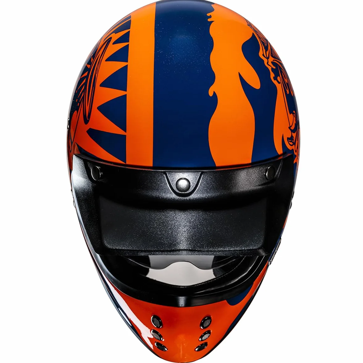 HJC, Zintegrowany kask motocyklowy V60 Flame MC27, M