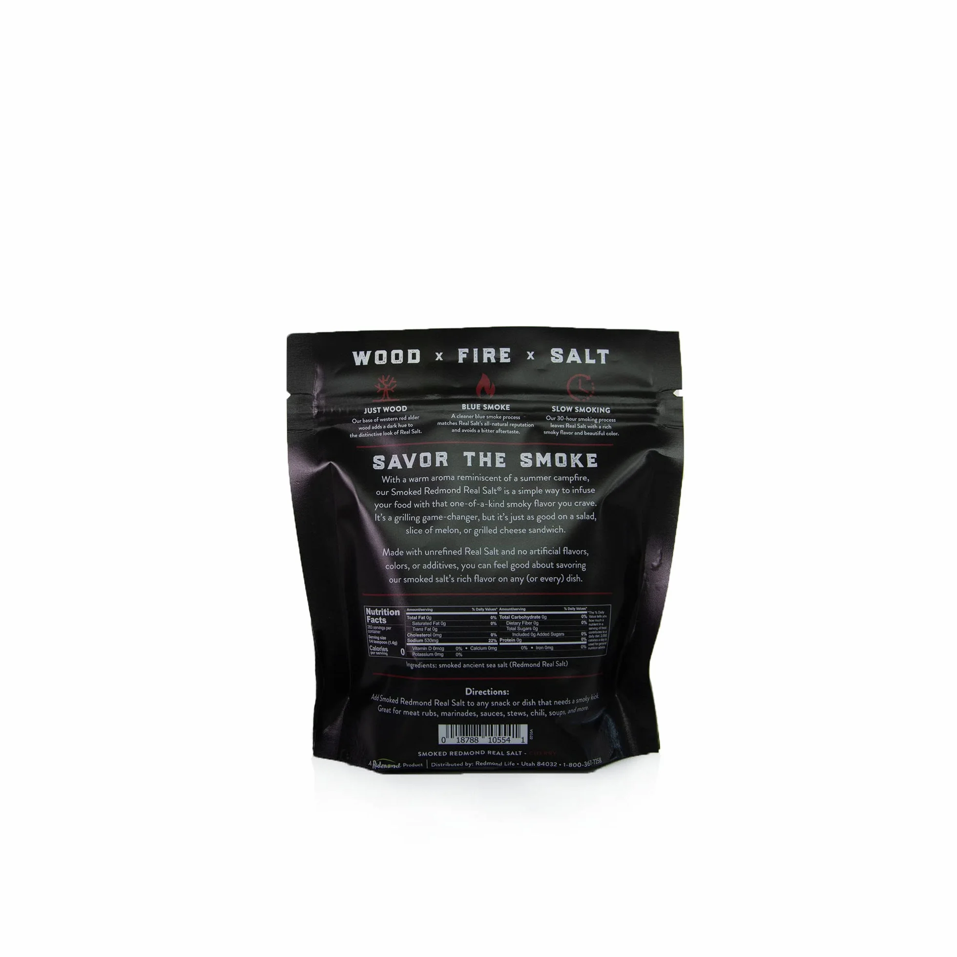 REDMOND Real Salt Cherry Smoked Salt, 14 oz pouch
