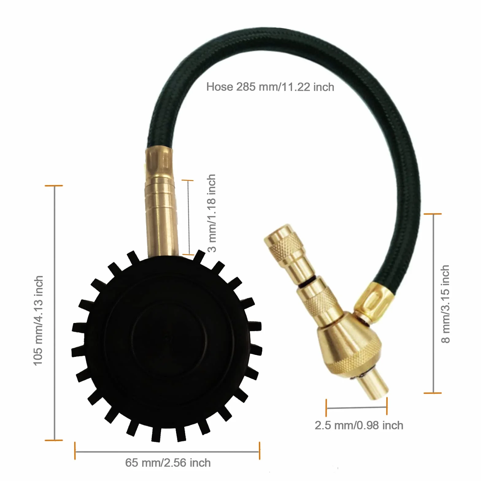 Manometry do opon samochodowych, zestaw do naprawy opon ATsafepro 2 w 1 75Psi ze specjalnym uchwytem do dużych opon terenowych 4X4