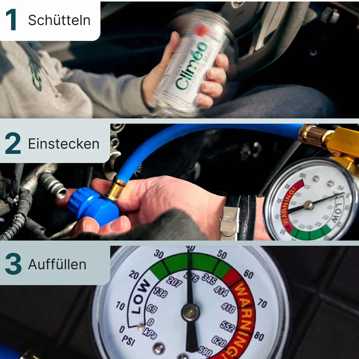 400 ml + wąż z manometrem + adapter – przyjazny dla środowiska czynnik chłodniczy R1234yf