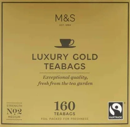 M&S Marks And Spencer 160 luksusowych torebek na herbatę