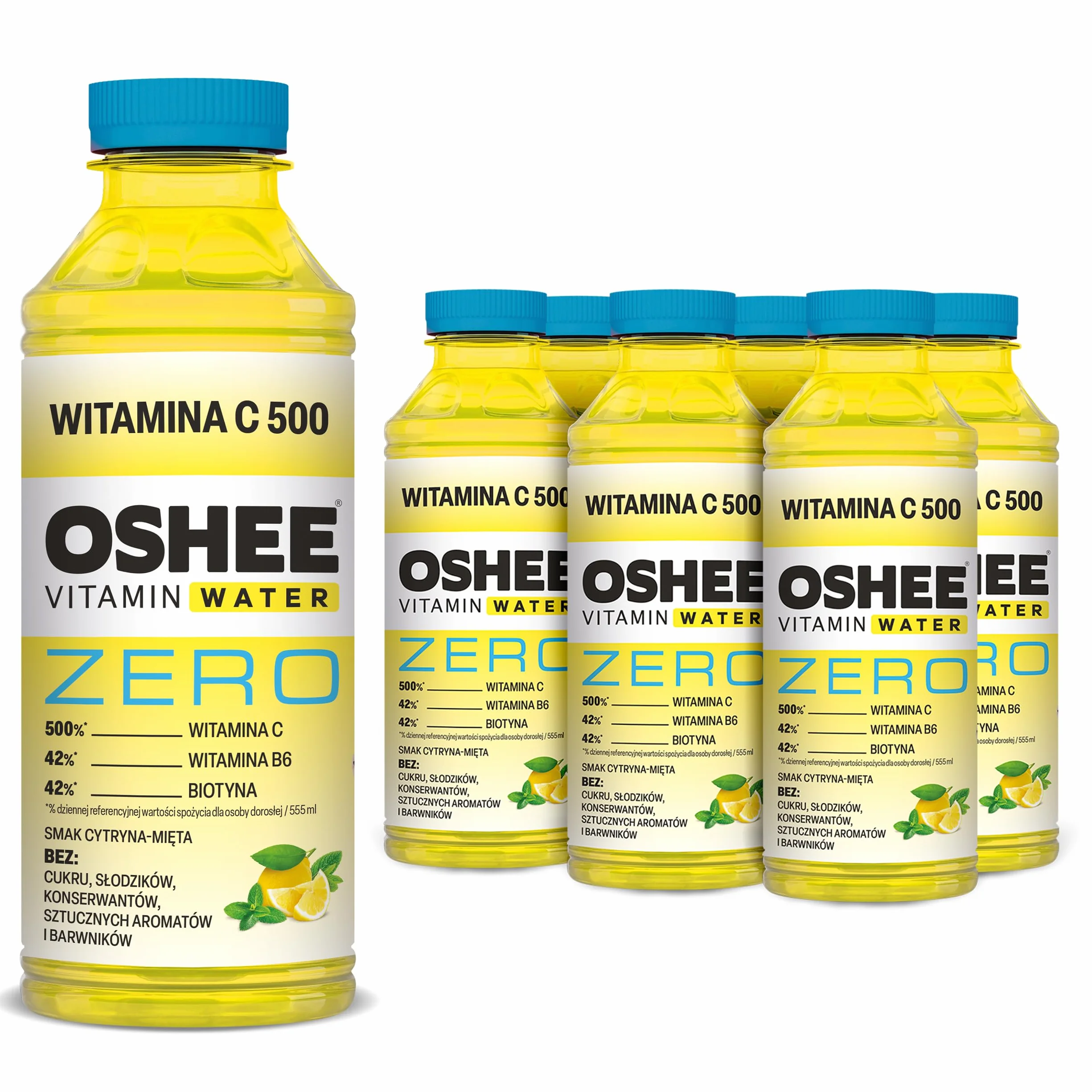 OSHEE Vitamin water witamina C 555 ml Cytryna/Mięta