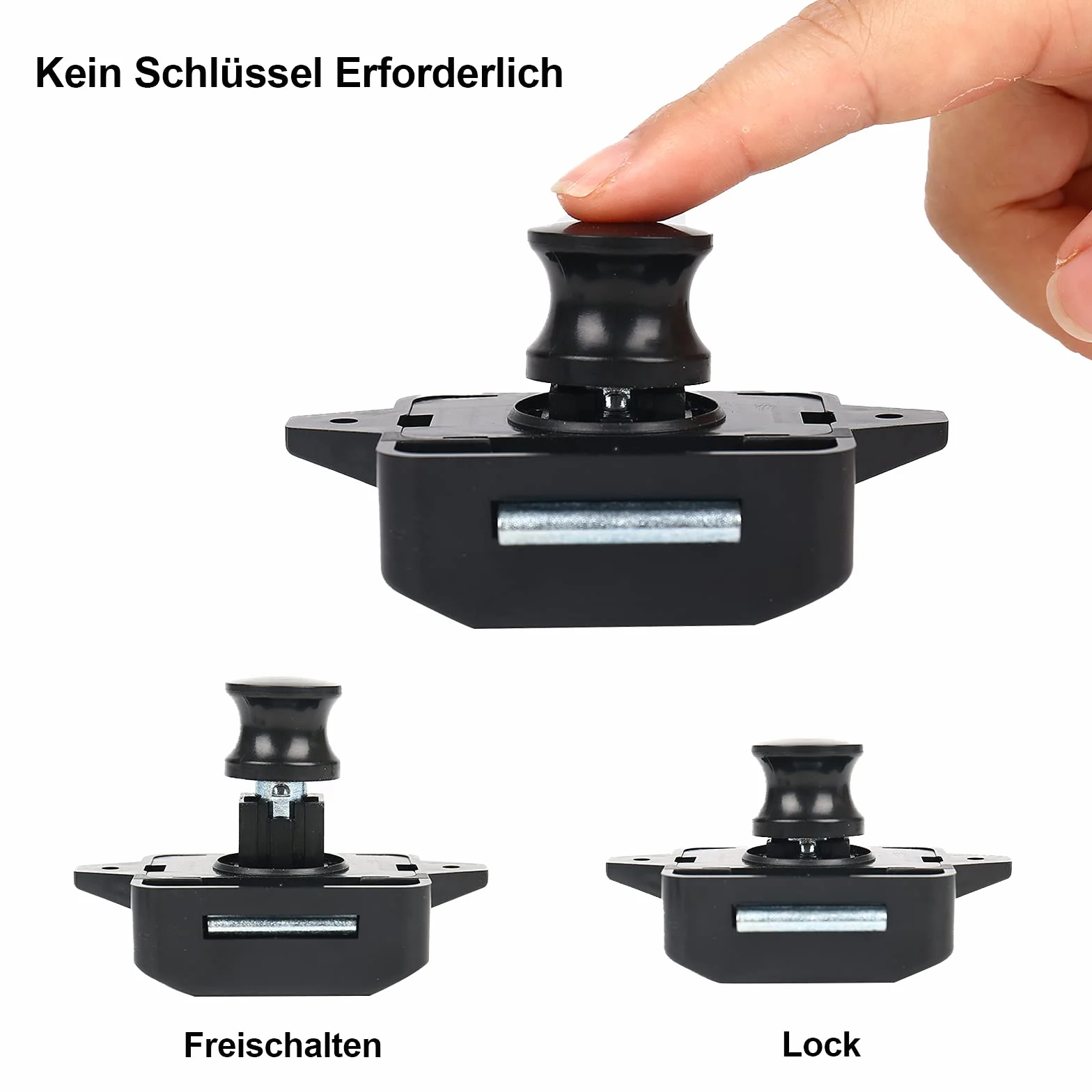 Push Button Catch, 5 sztuk blokady drzwi do kampera, kampera, vana, motorhome, jachtu, łodzi, przenośnego, metalowego, przyciskowego, obrotowego zamka, Catch Lock, przyczepy kempingowej