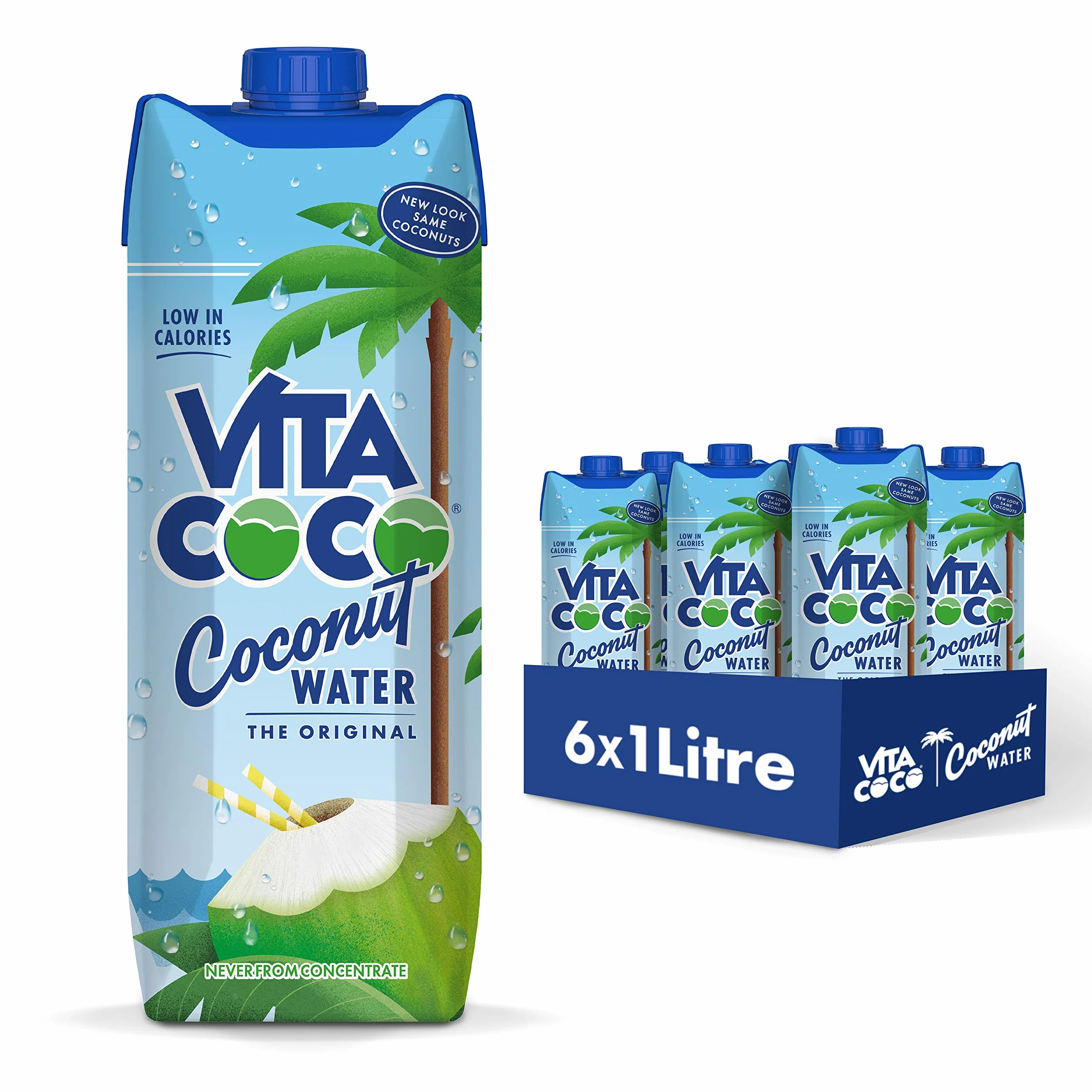 Vita Coco Woda z orzecha kokosowego, opakowanie 6 sztuk (6 x 1 l)