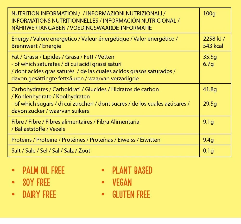Fabalous Orange Hazelnut Cocoa Chickpea Spread 200g