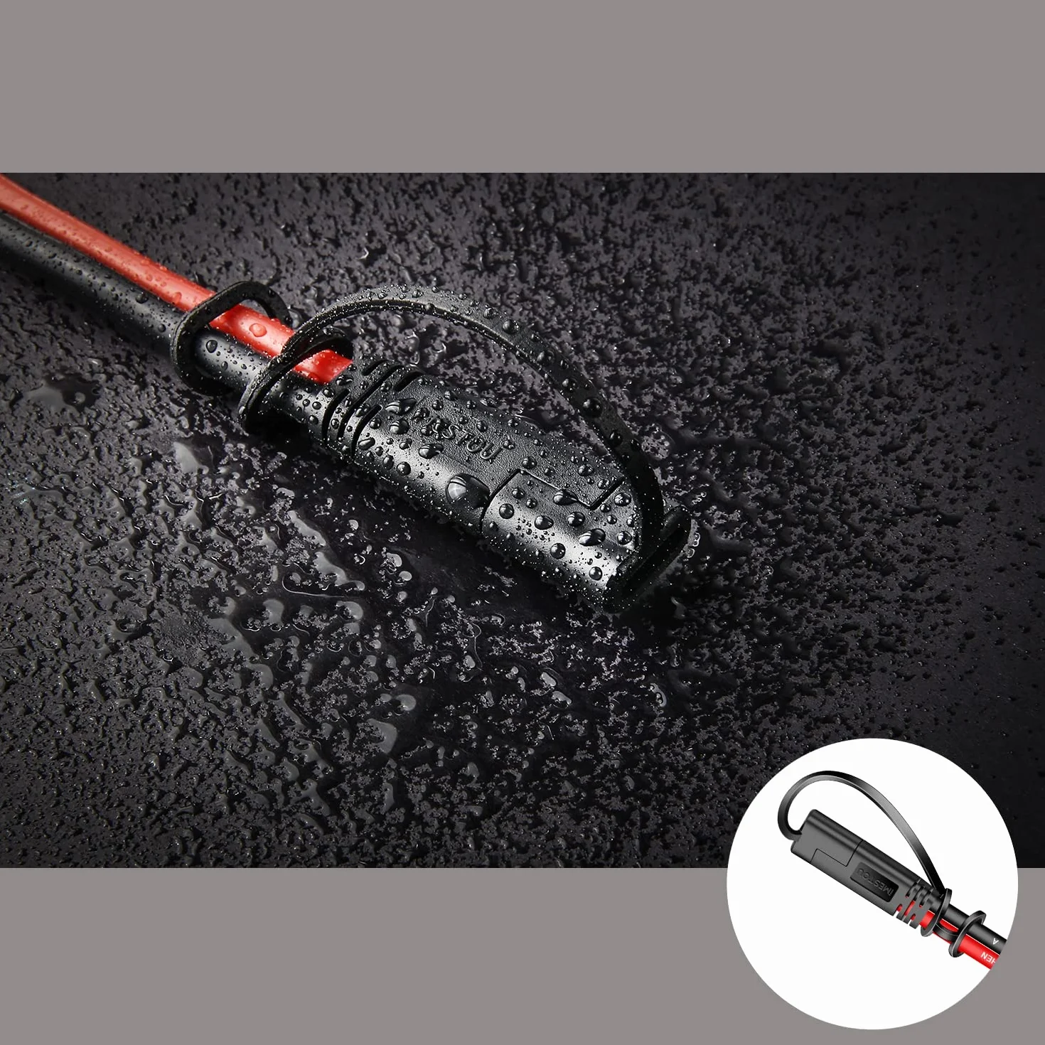iMESTOU 10AWG SAE Kable 2-pinowe szybkozłączki na oryginalnej uprzęży zaciskowej, kable przedłużające, złącza SAE, do motocykli 12 V/24 V, MTB, kosiarki do trawy, ciężarówki (2)