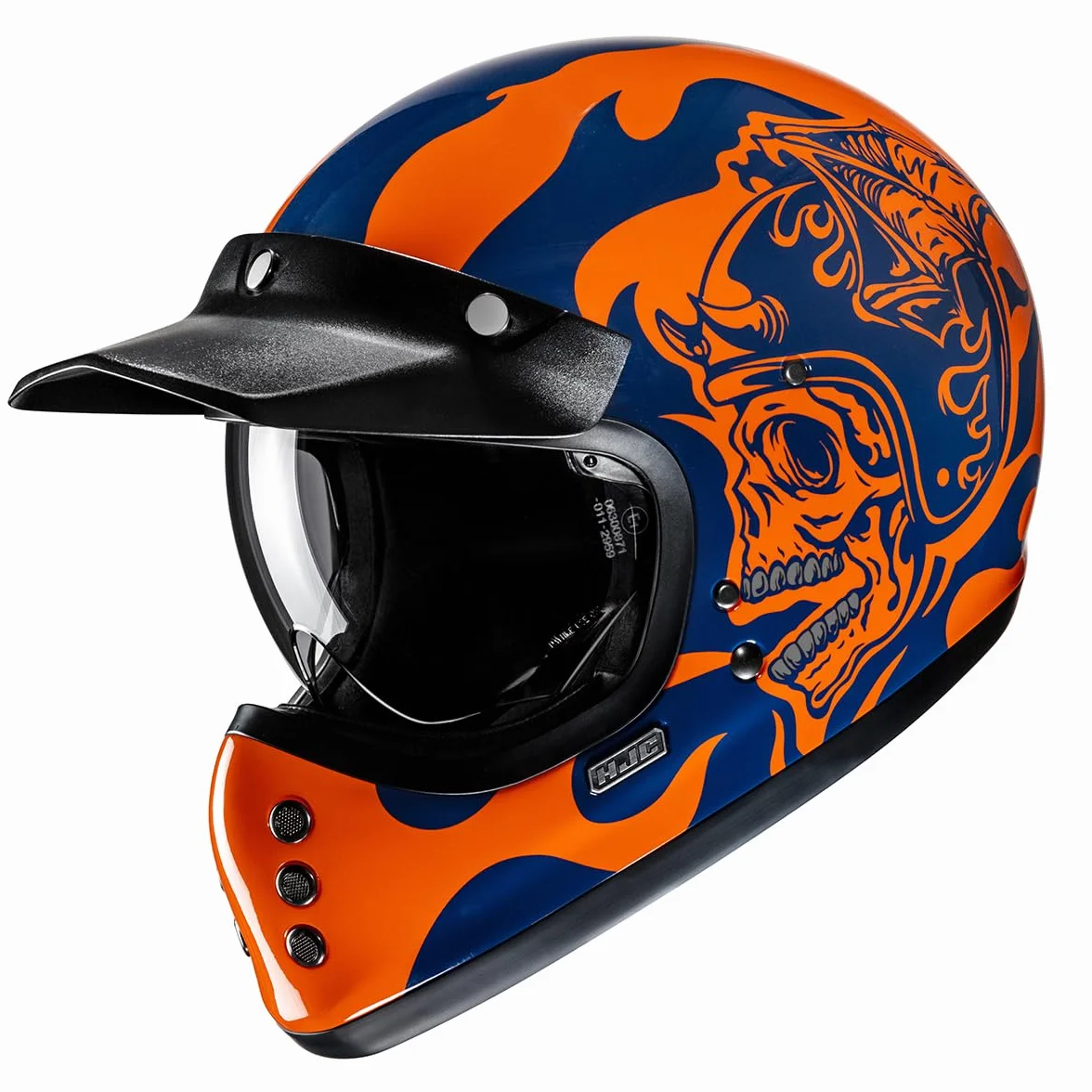 HJC, Zintegrowany kask motocyklowy V60 Flame MC27, M