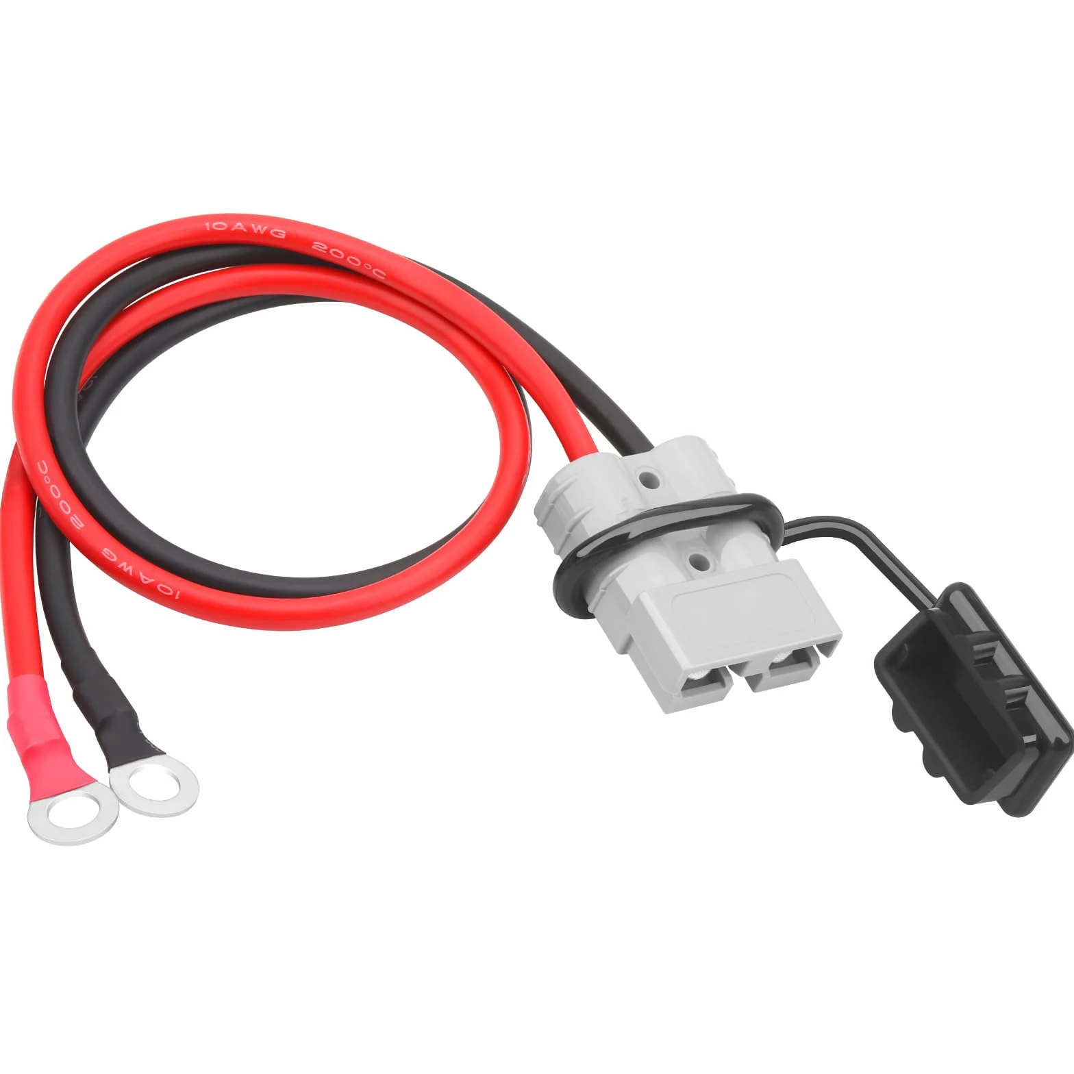 Przyłącze akumulatora 50 A 600 V 10 AWG 50 cm wtyczka do wózka widłowego i wciągarki przyczepy
