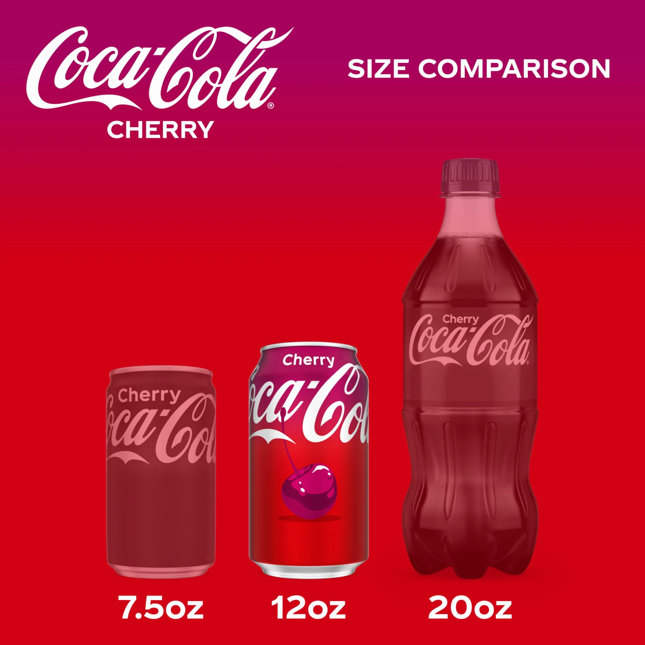 Coca-Cola Cherry Coke Soda, 12 Fl Oz (pack of 12)