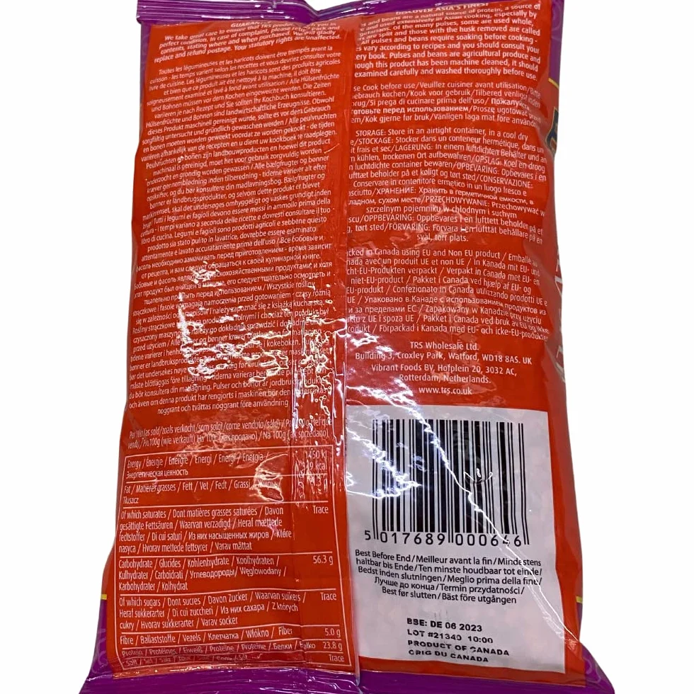 Czerwona soczewka TRS 500 g 5 sztuk