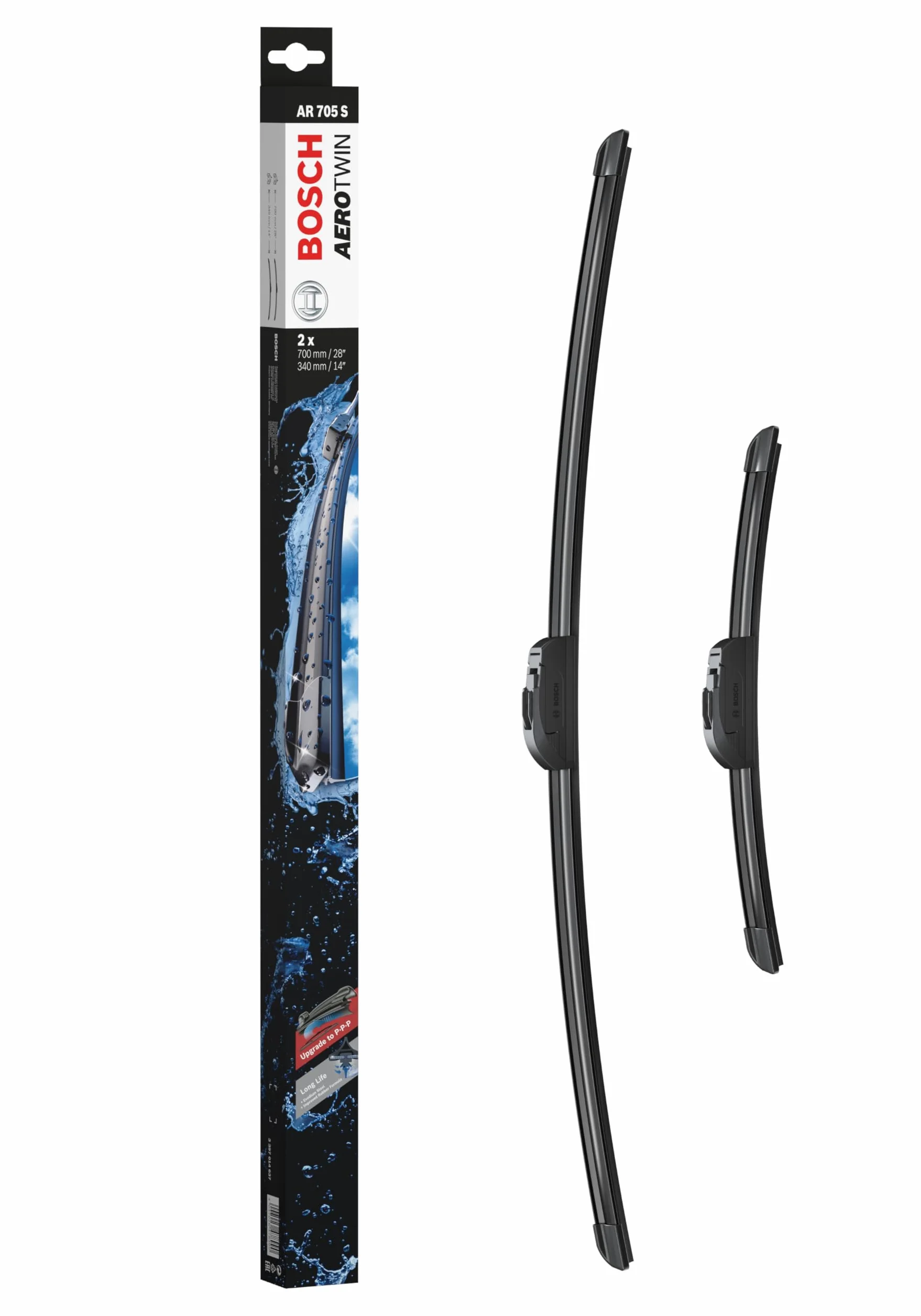 Bosch 3397014637 Pióro Wycieraczki, Czarny, 700 mm/340 mm