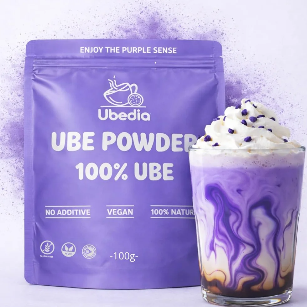 Proszek z Ube 100 g 100% czysty naturalny z Filipin Bez dodatków Wegański